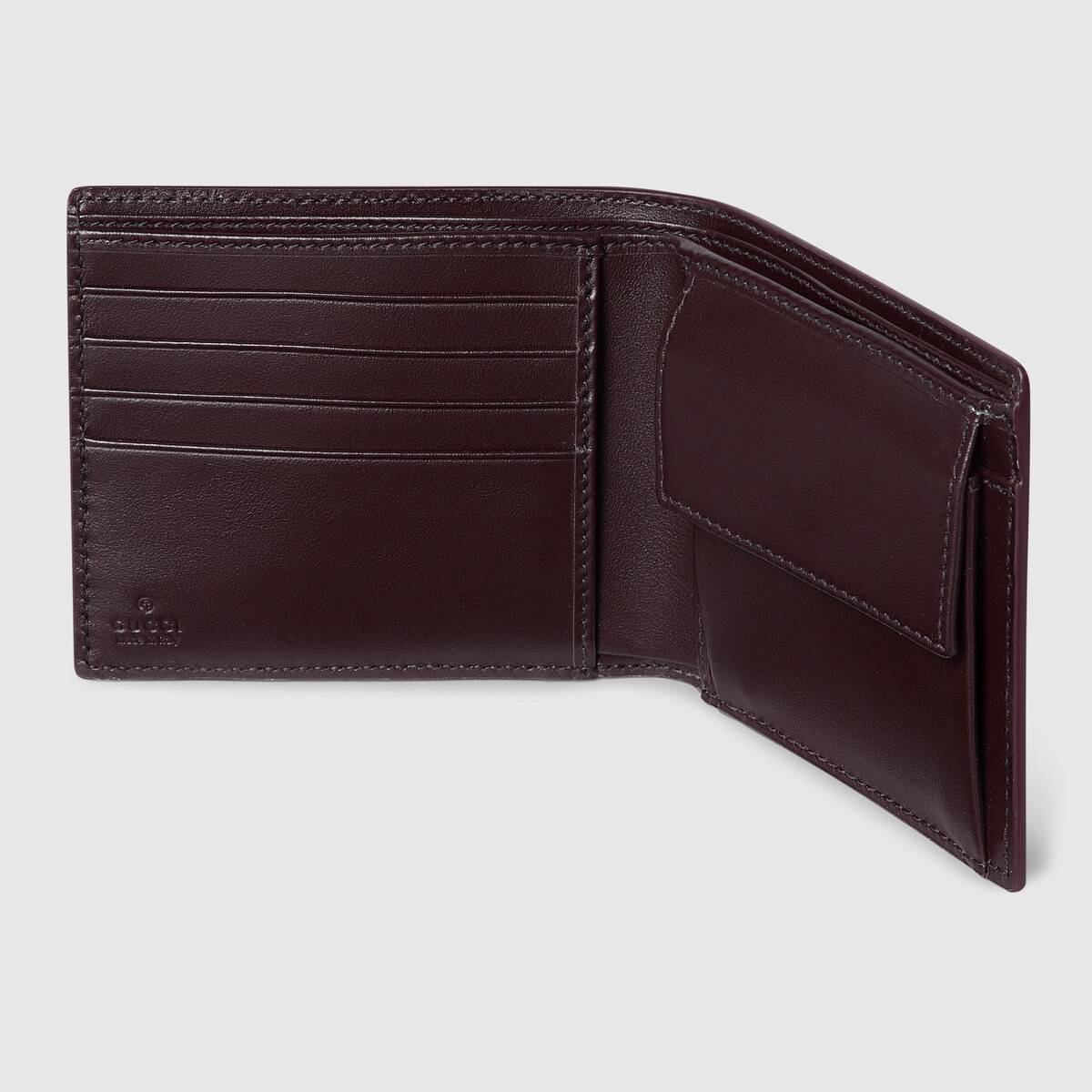 Bordeaux interior GG coin wallet in dark blue GG Supreme - thumbnail 3