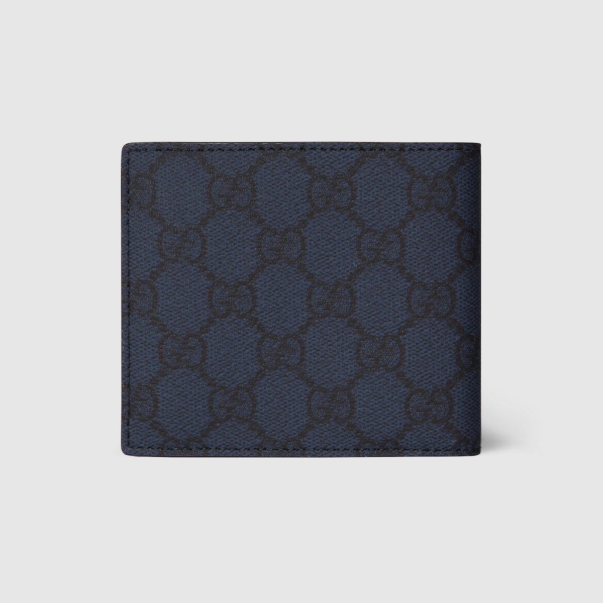 Bordeaux interior GG coin wallet in dark blue GG Supreme