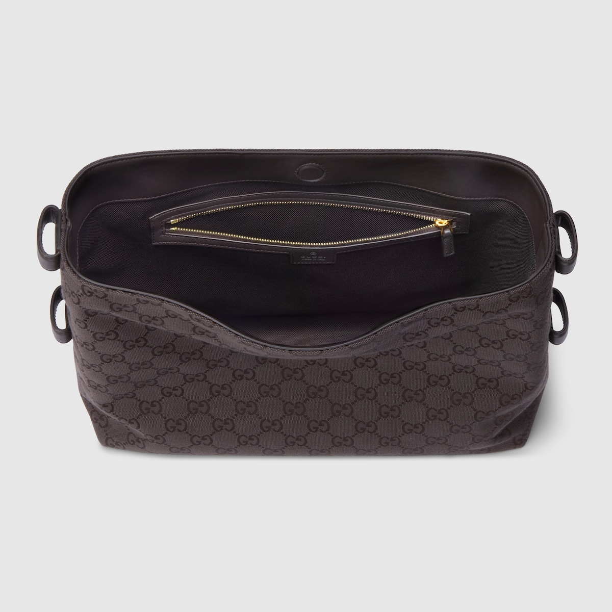 Gucci Beatrix medium tote bag in brown and dark brown GG canvas