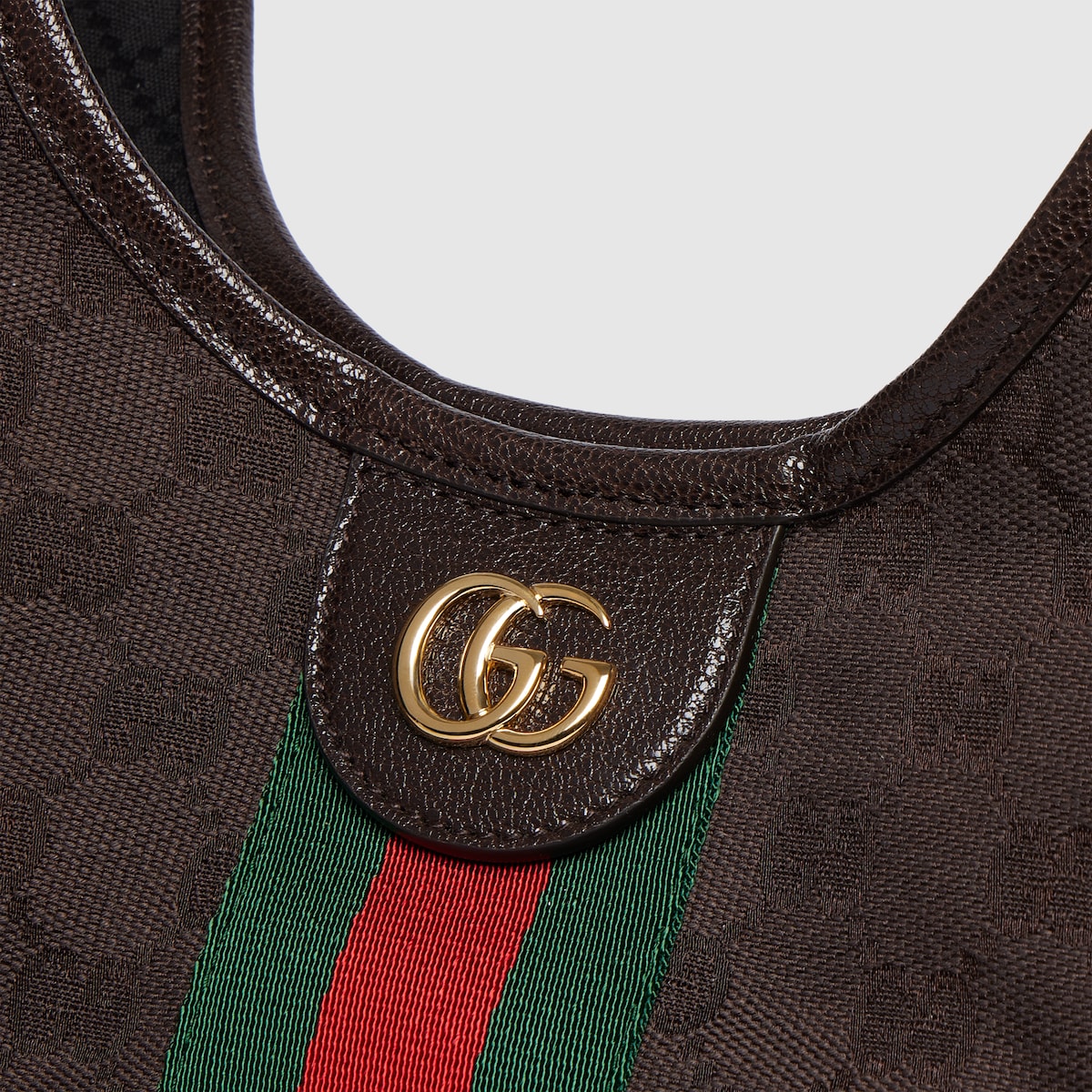 Gucci Giglio small tote bag in dark brown GG canvas - thumbnail 6