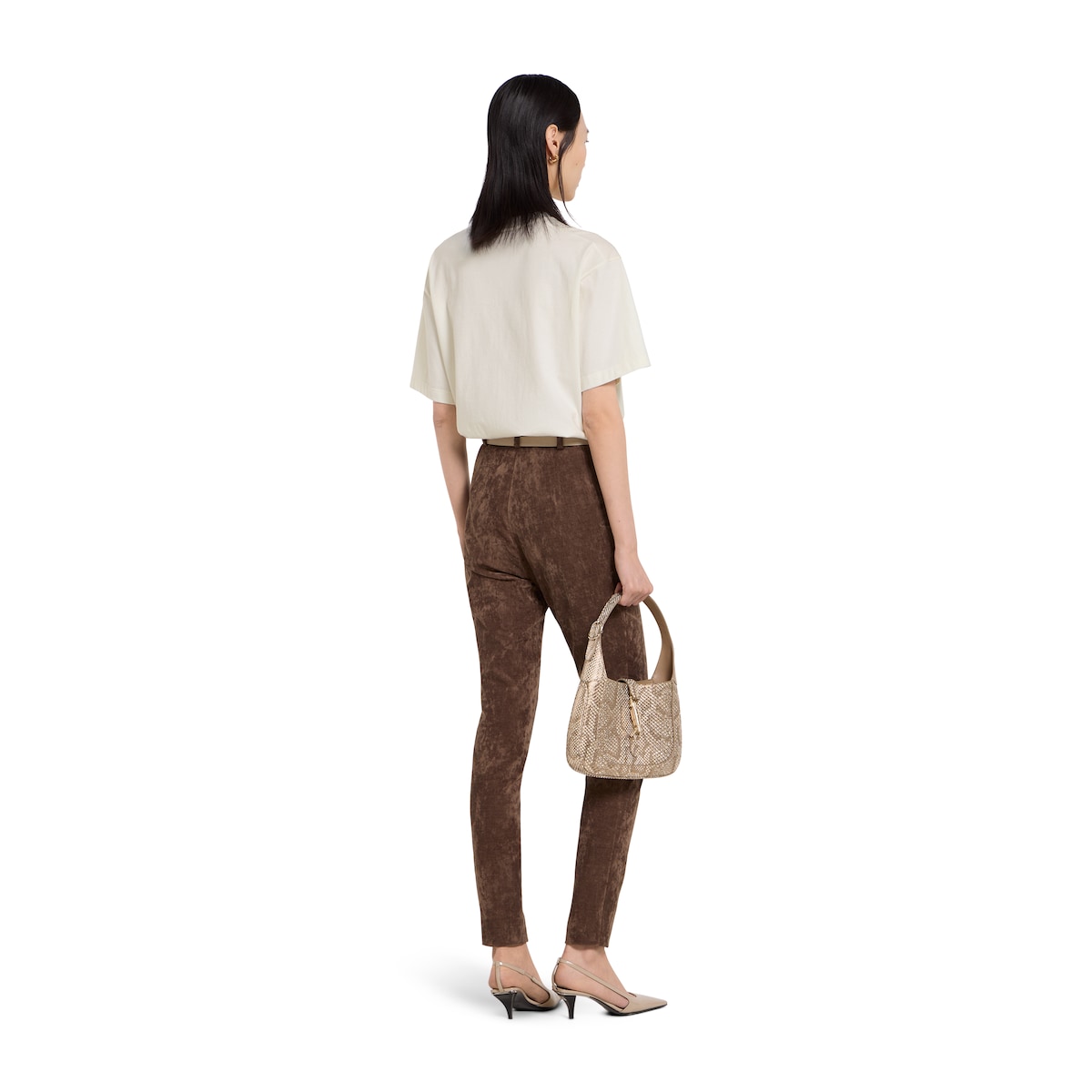 Cotton jersey T-shirt with print in ivory | GUCCI® CA