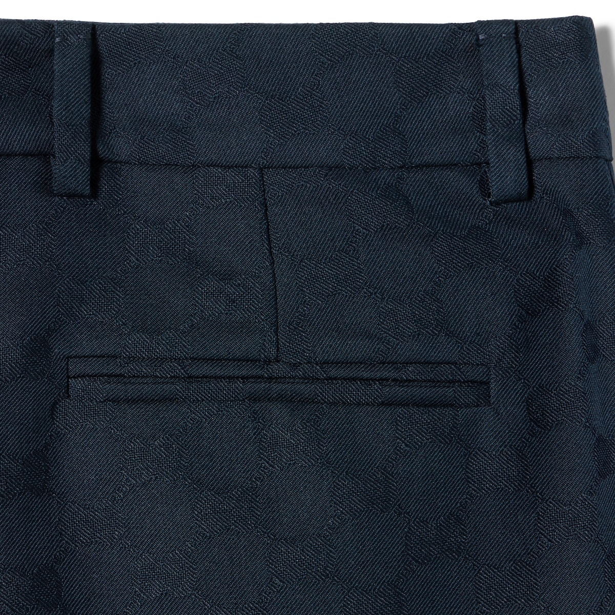 GG cotton gabardine pants in blue