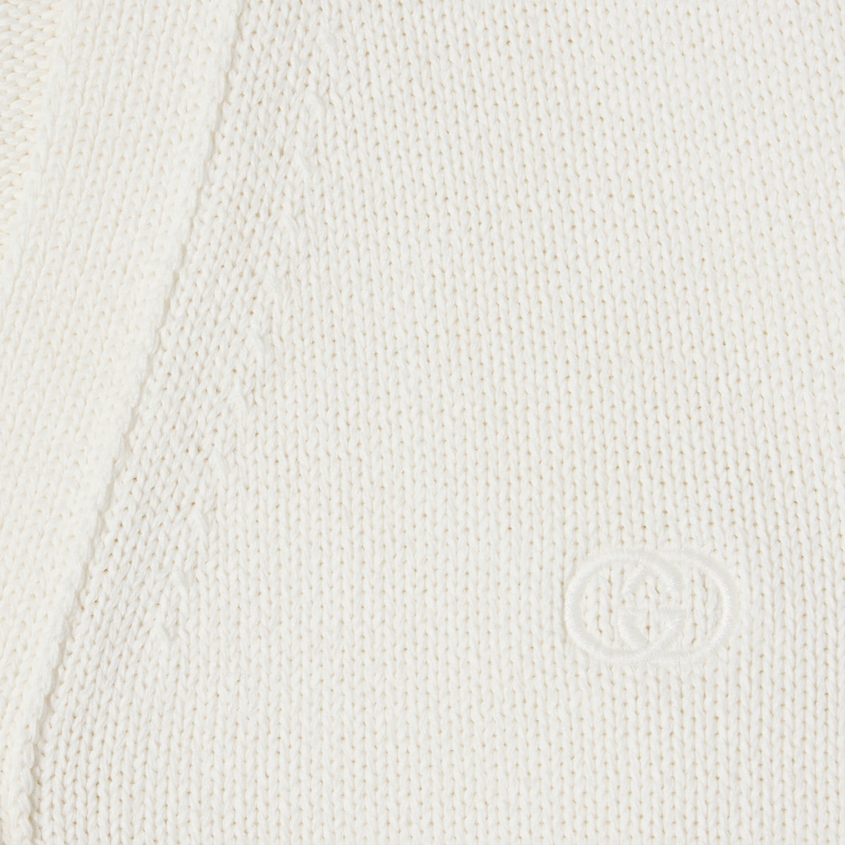 Cotton cardigan with embroidery in white - thumbnail 2