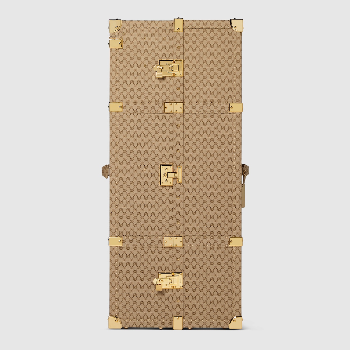 L'Archetipo hard-sided trunk in sand and brown GG canvas - thumbnail 7