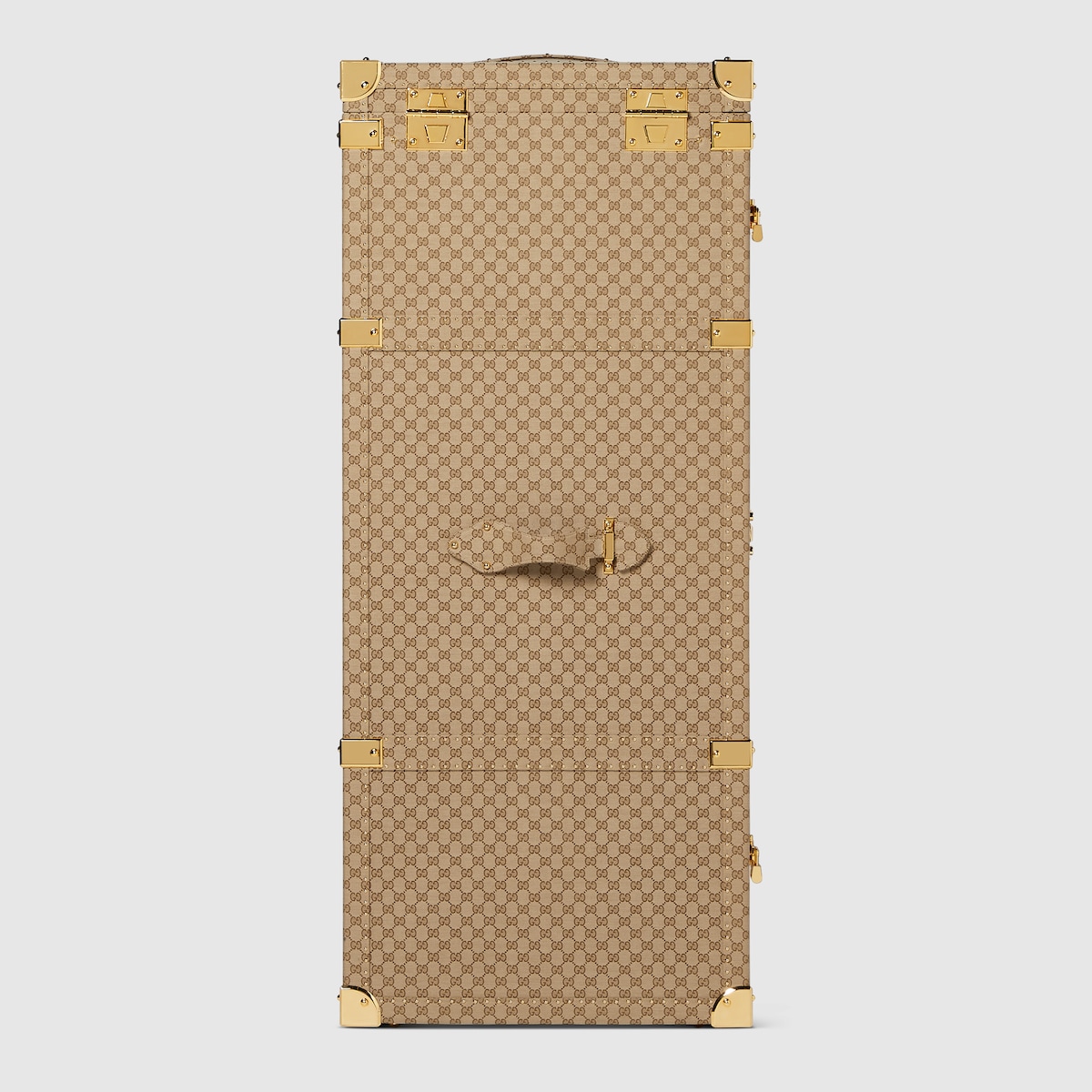 L'Archetipo hard-sided trunk in sand and brown GG canvas - thumbnail 3