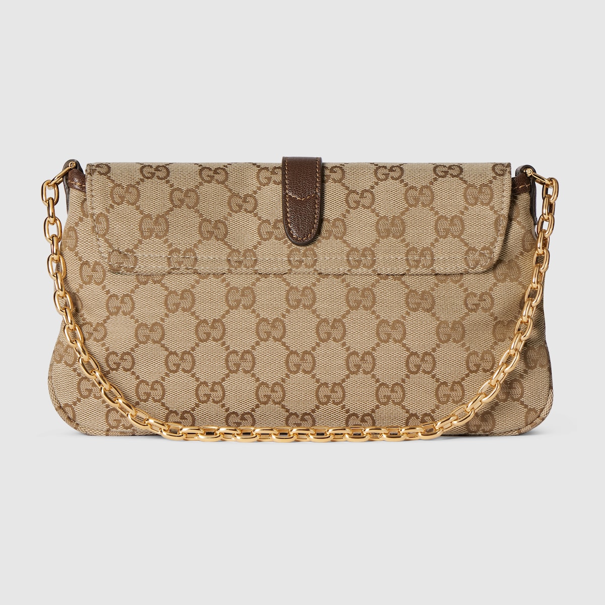 Gucci Aperitivo medium shoulder bag in sand and brown GG canvas - thumbnail 7