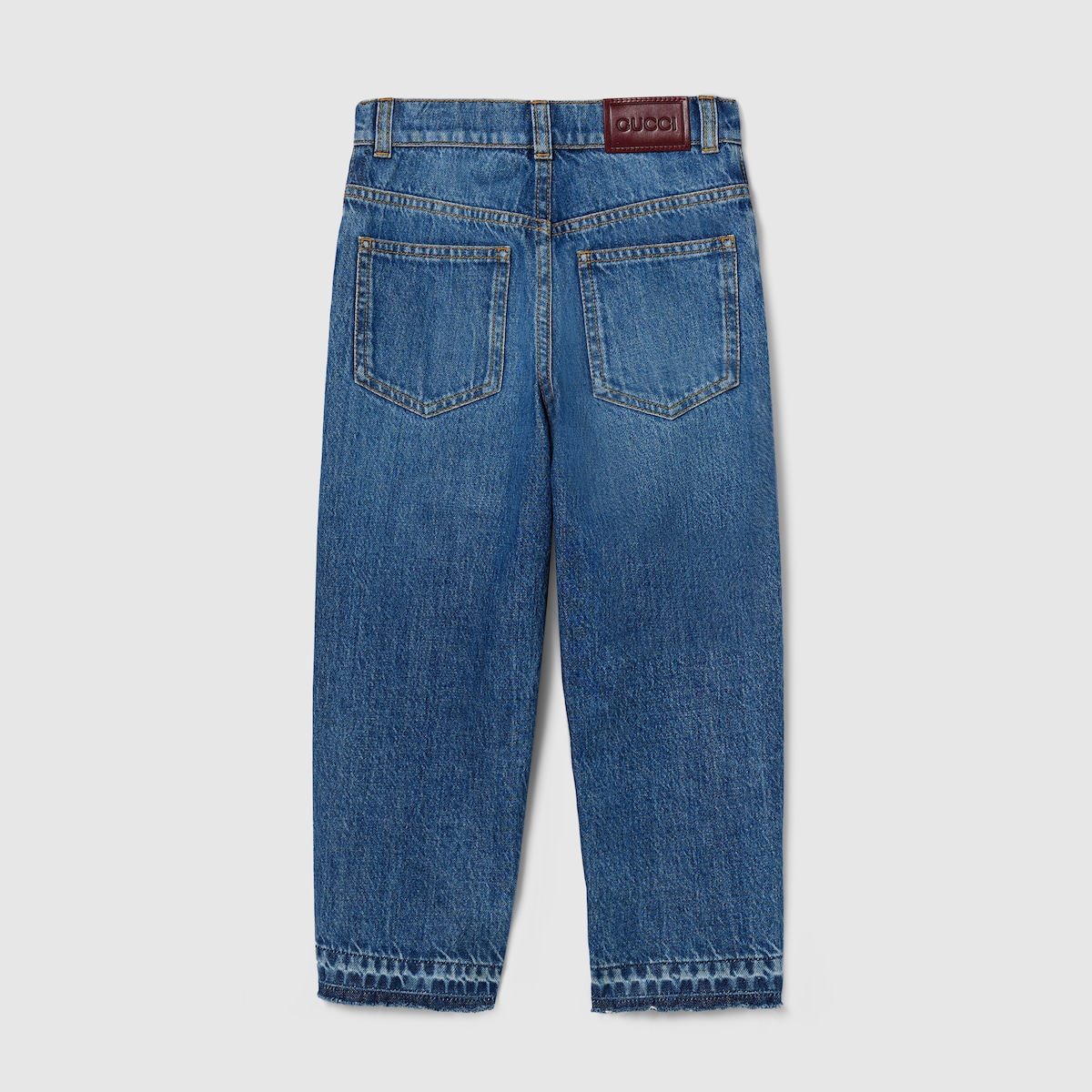 Children's bleached denim pants in blue - thumbnail 3