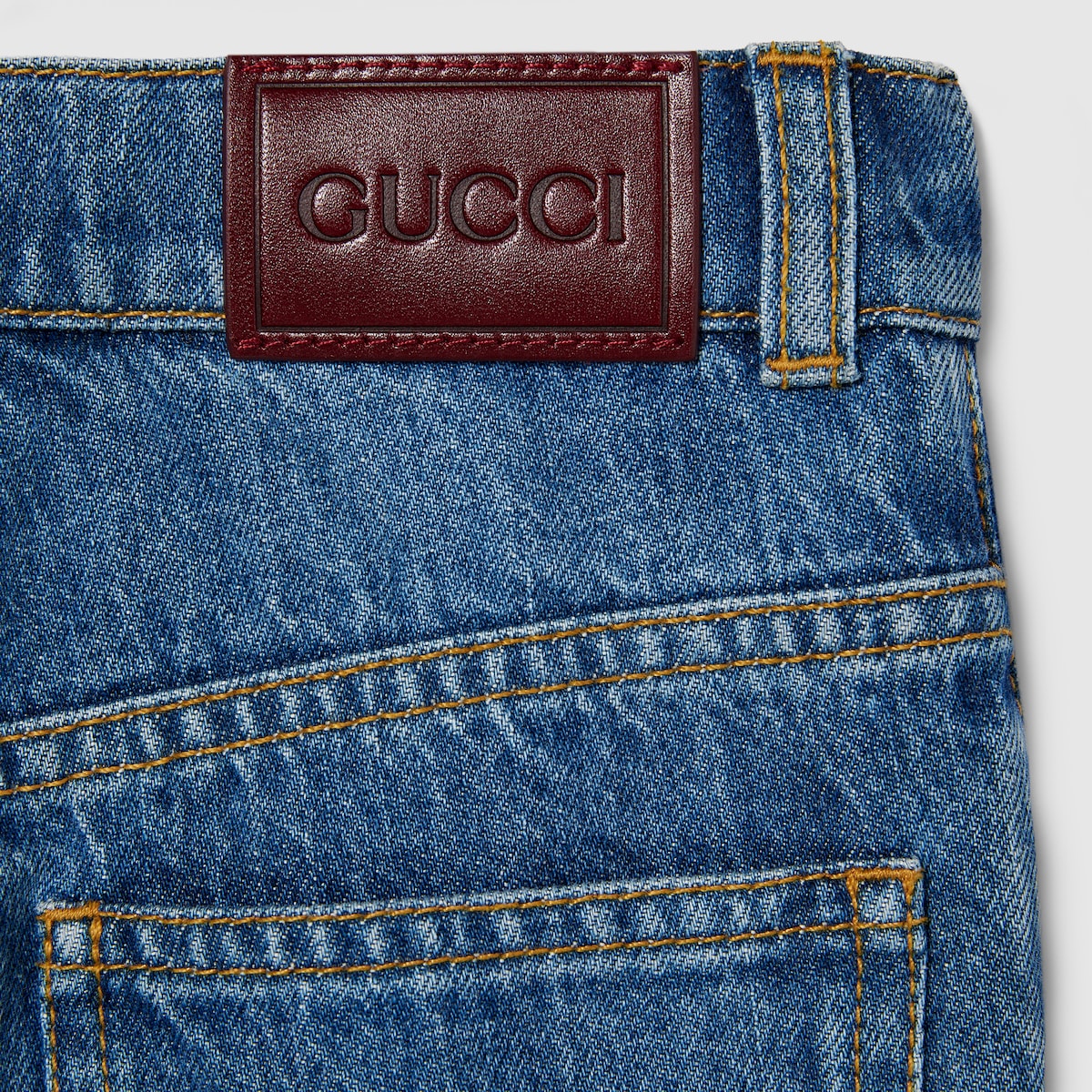Children's bleached denim pants in blue