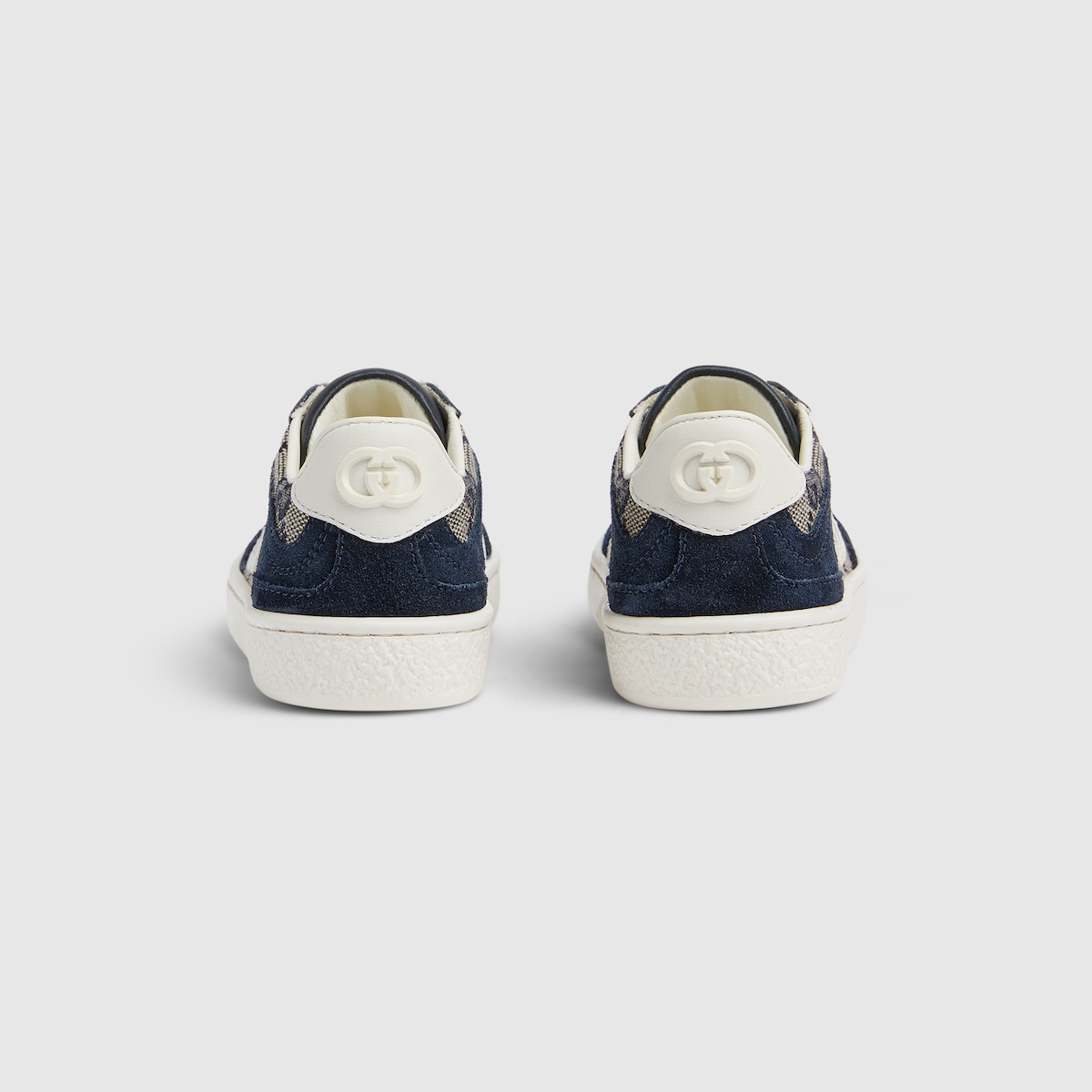 Toddler G74 sneaker in beige and blue GG canvas
