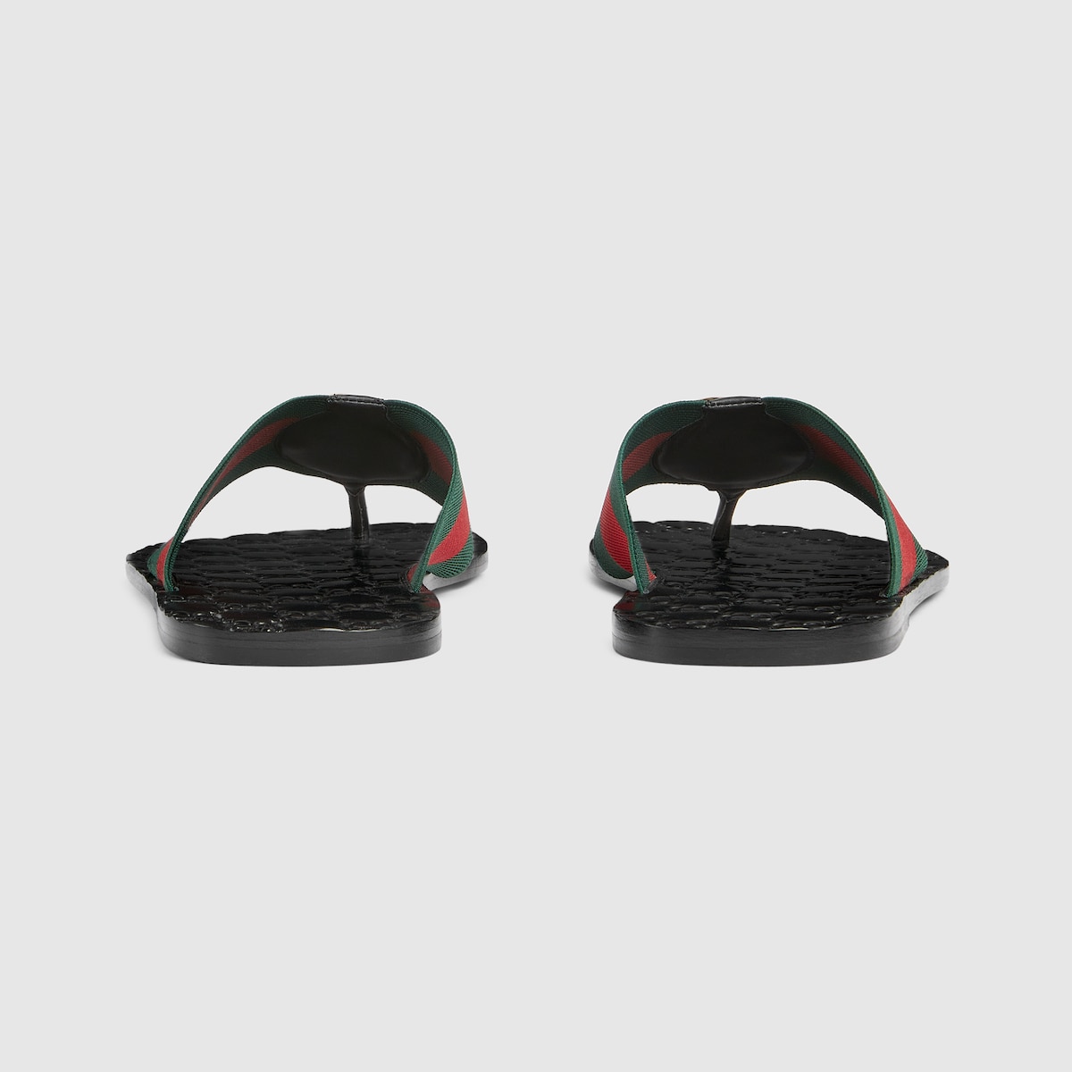 Men's Riviera thong sandal in green and red elastic strap - thumbnail 7