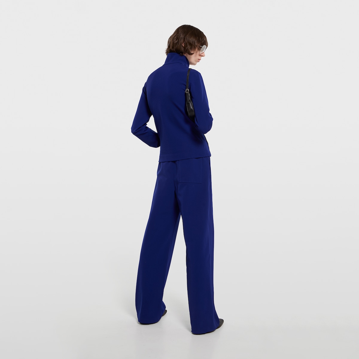 Stretch nylon sportswear pants in black - thumbnail 4