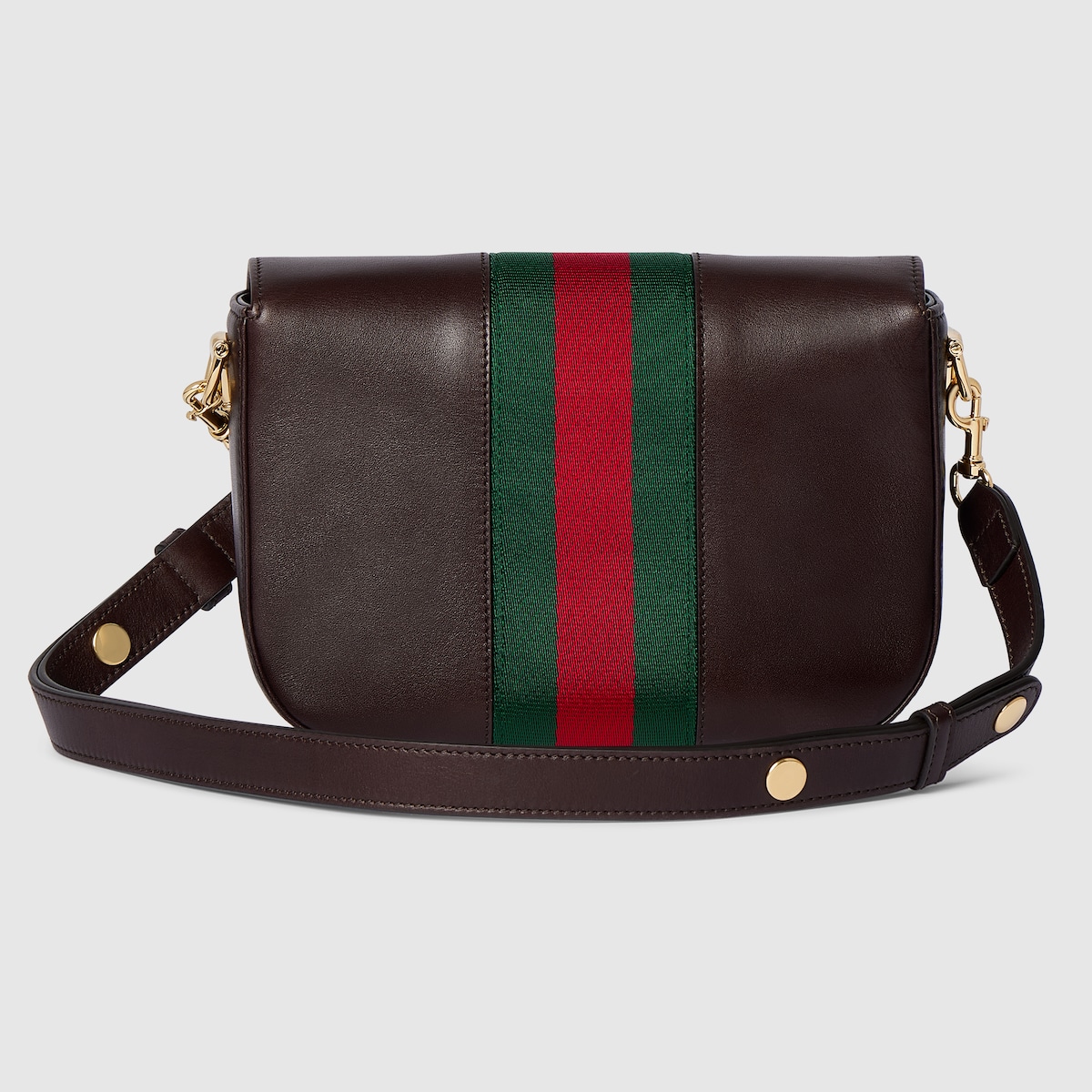Gucci Horsebit 1955 small shoulder bag in sand and brown GG canvas - thumbnail 10