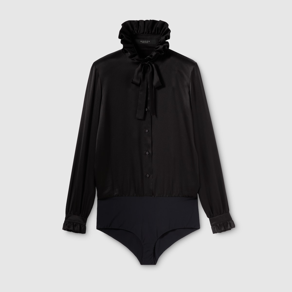 【最終値下げ】GUCCI グッチ　ベルテッドジャンプスーツ シルクサテン ジャンプスーツ ・ブラック GGキャンバス | GUCCI公式