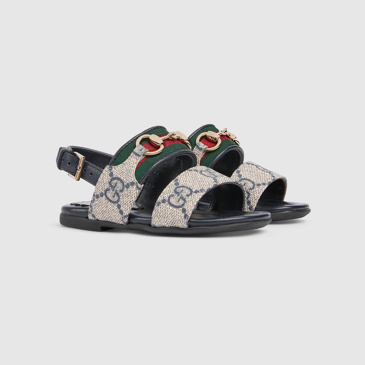 Toddler sandal with Web in beige and blue Supreme