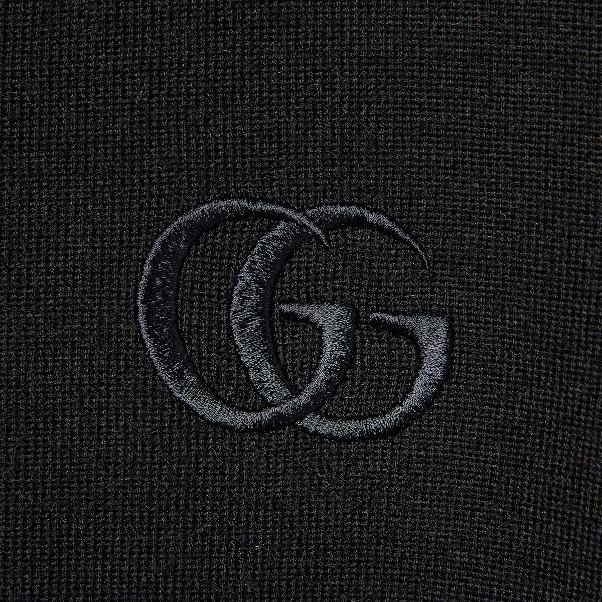 Cashmere silk polo shirt with embroidery in white - thumbnail 2