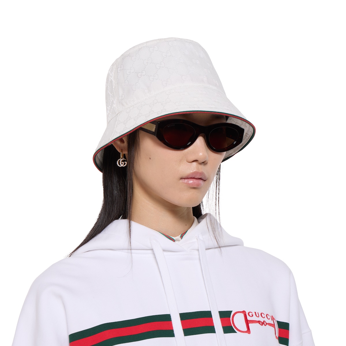 【美品】GUCCI オリジナル GGキャンバス バケットハット グッチ 小物ダブルG付き GGキャンバス バケットハット | GUCCI® JP