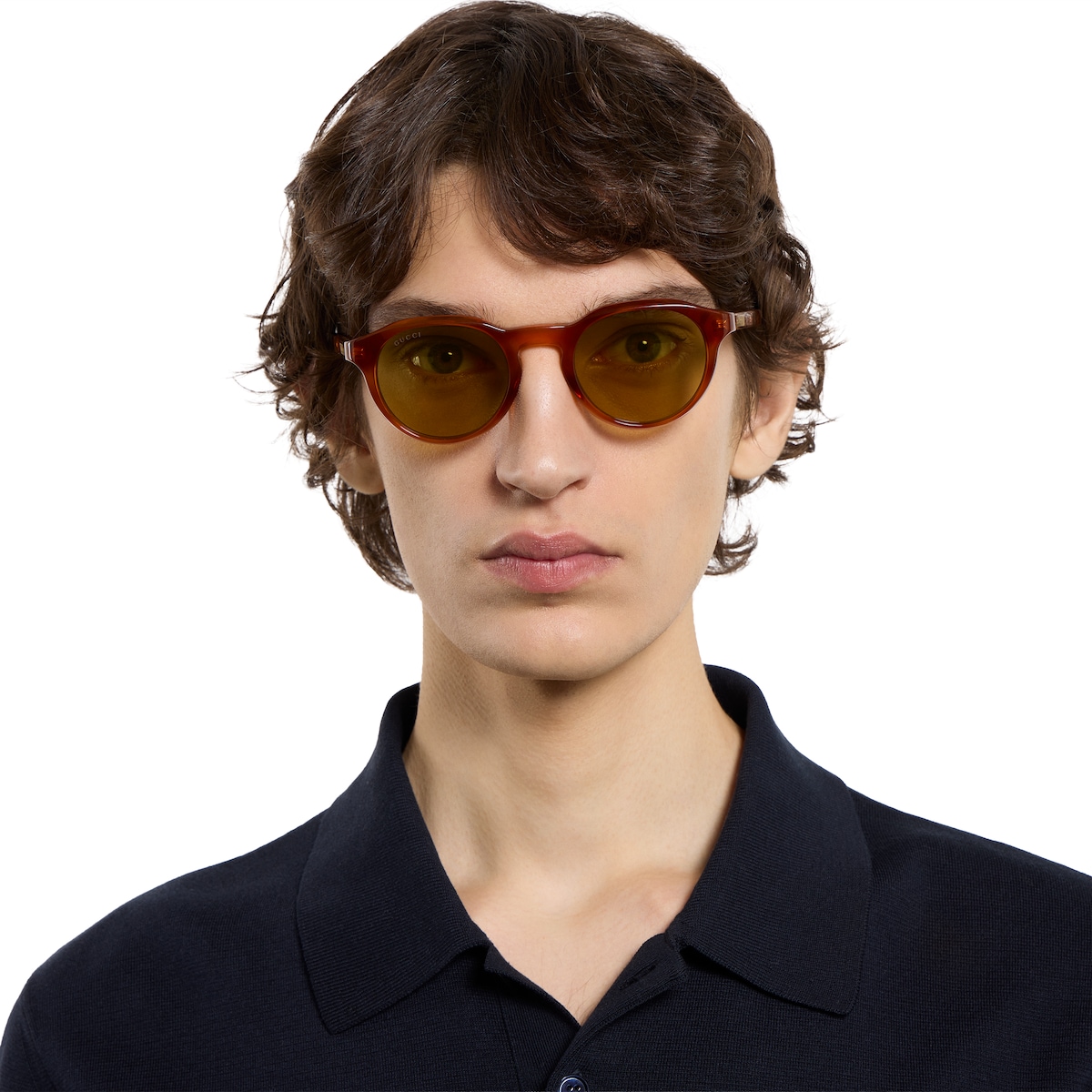 Round frame sunglasses in silver - thumbnail 10