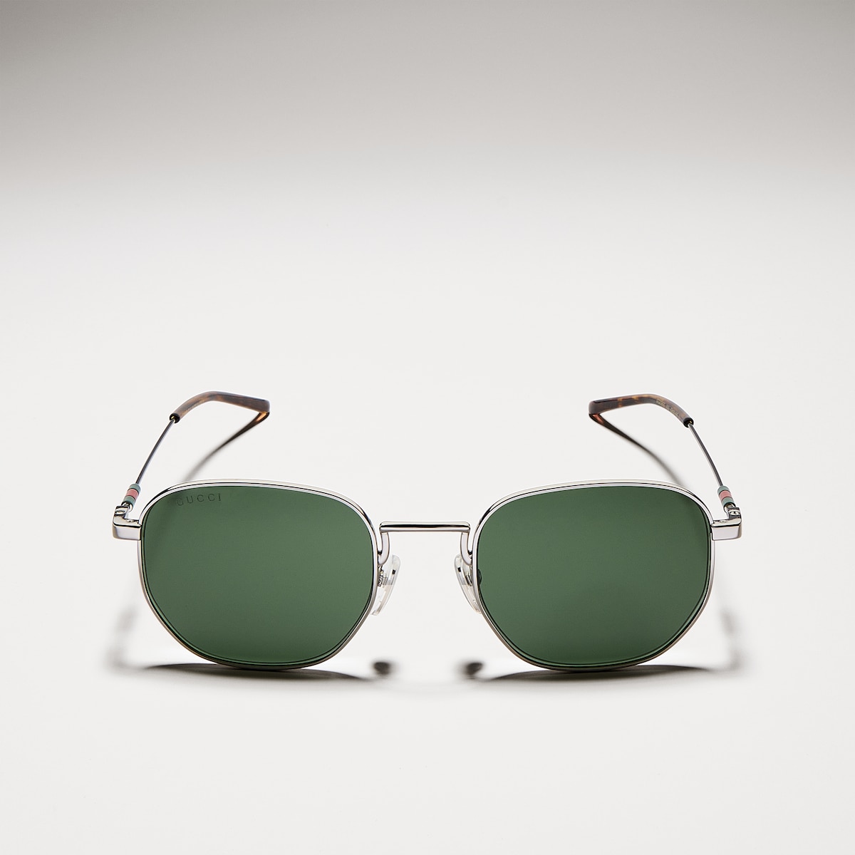 Round frame sunglasses in silver - thumbnail 2