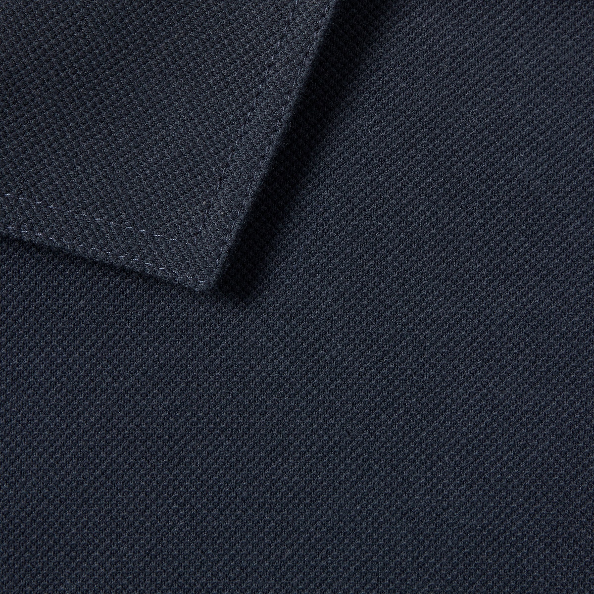 Cotton piquet polo shirt with embroidery in dark blue | GUCCI® US