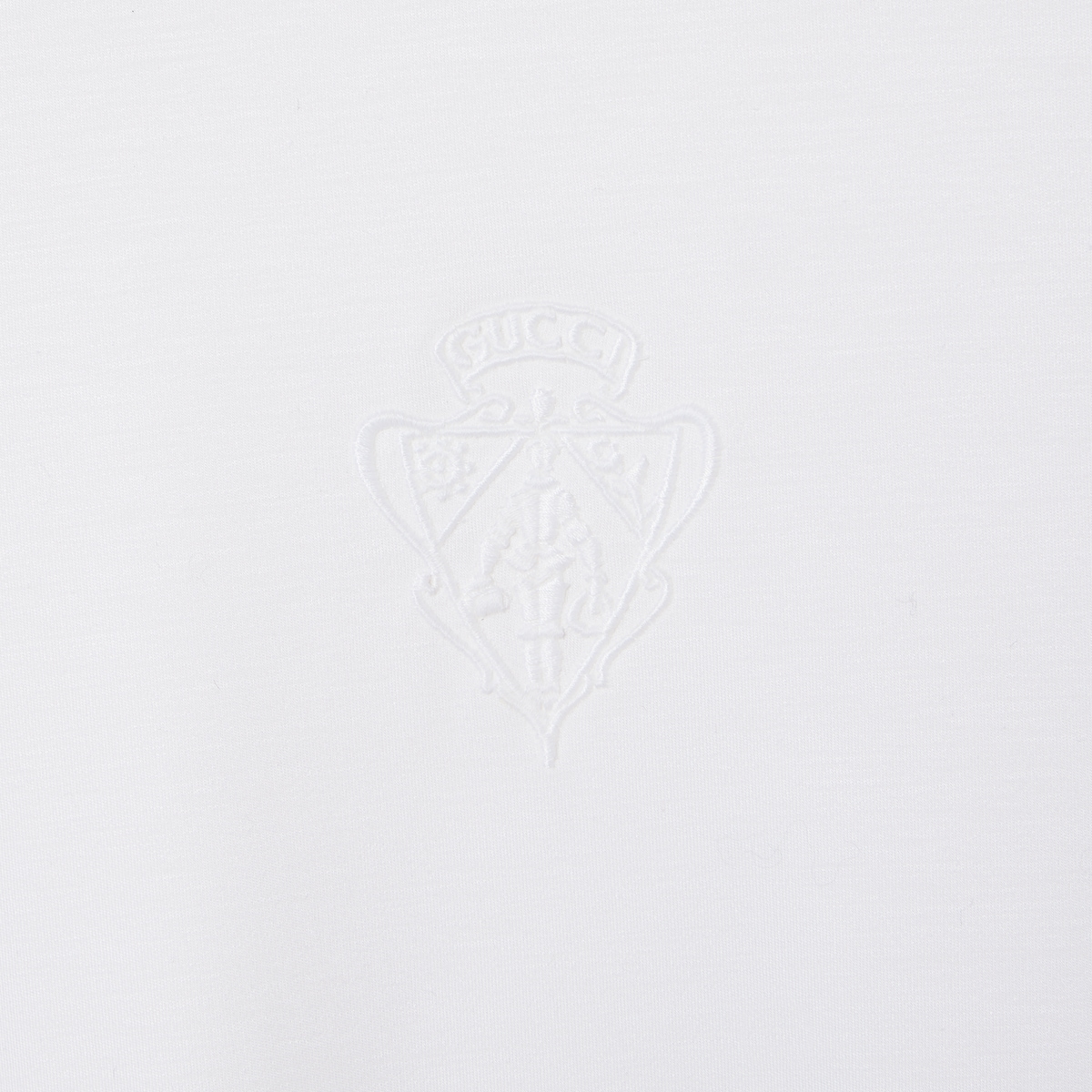 Soft rayon jersey T-shirt with embroidery in white - thumbnail 7