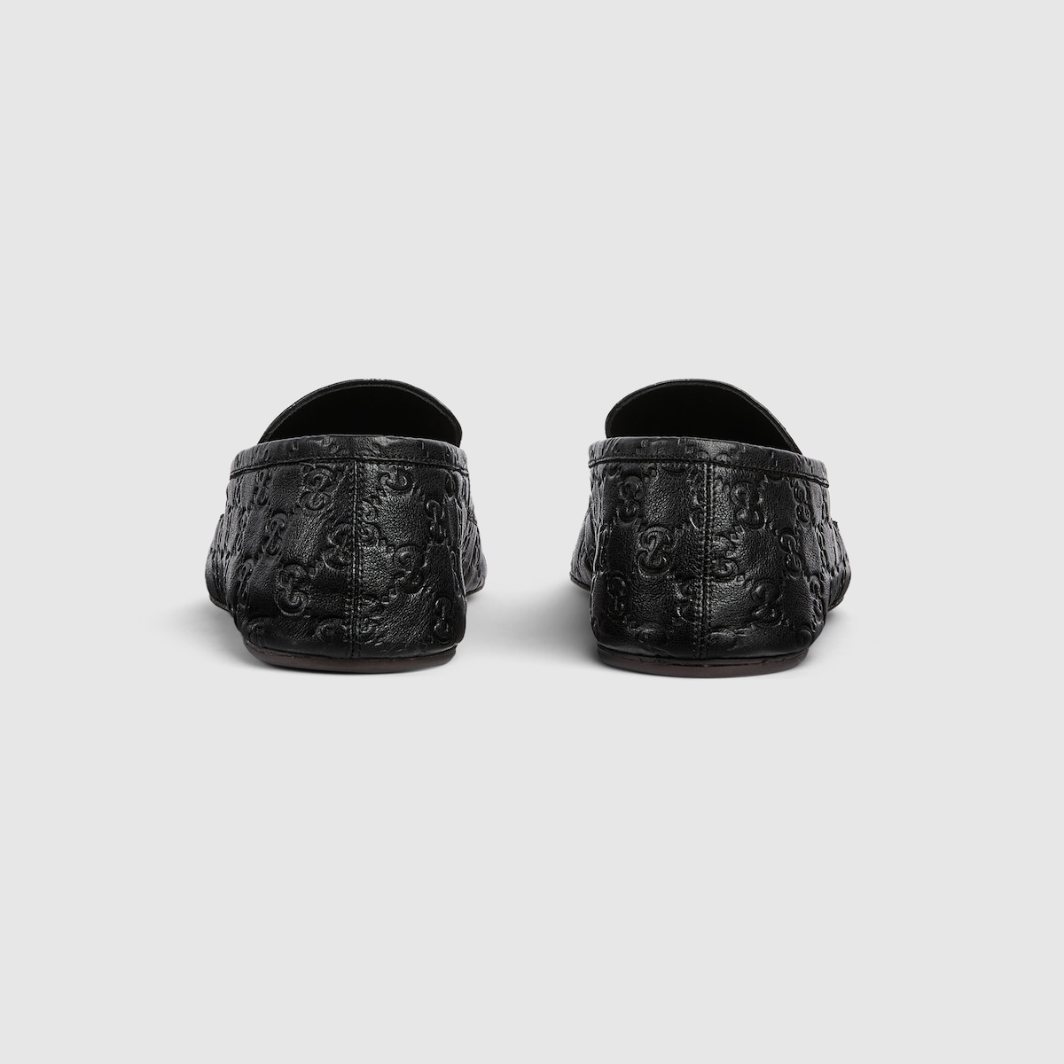Men's Ragazzo loafer in black embossed GG leather - thumbnail 3