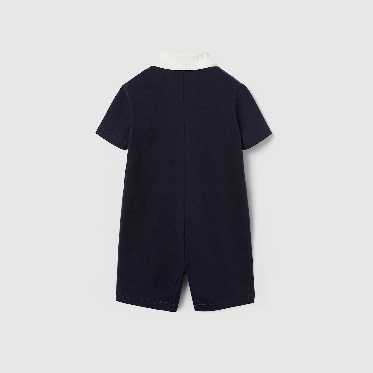 Baby cotton one-piece with Web in dark blue | GUCCI® US