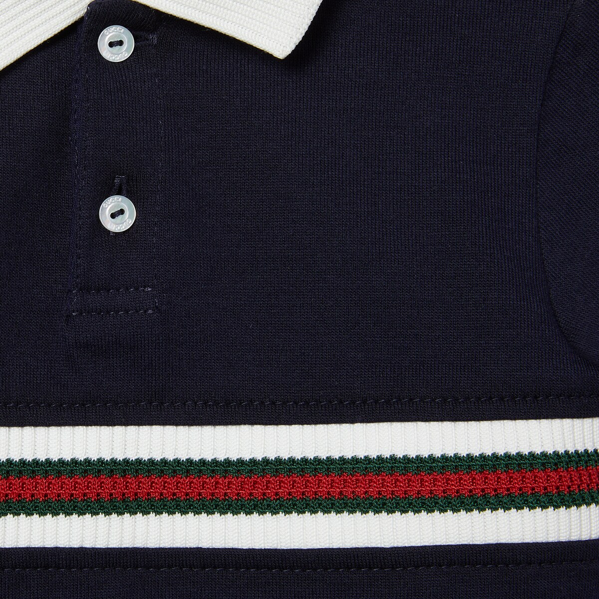 Baby cotton one-piece with Web in dark blue