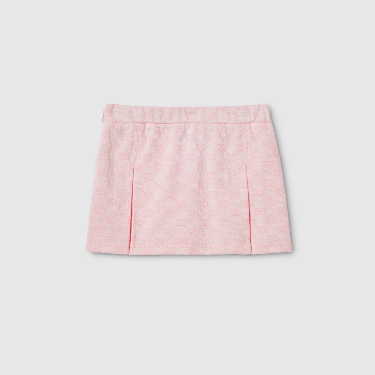 Children's GG cotton mini skirt in light pink - thumbnail 2