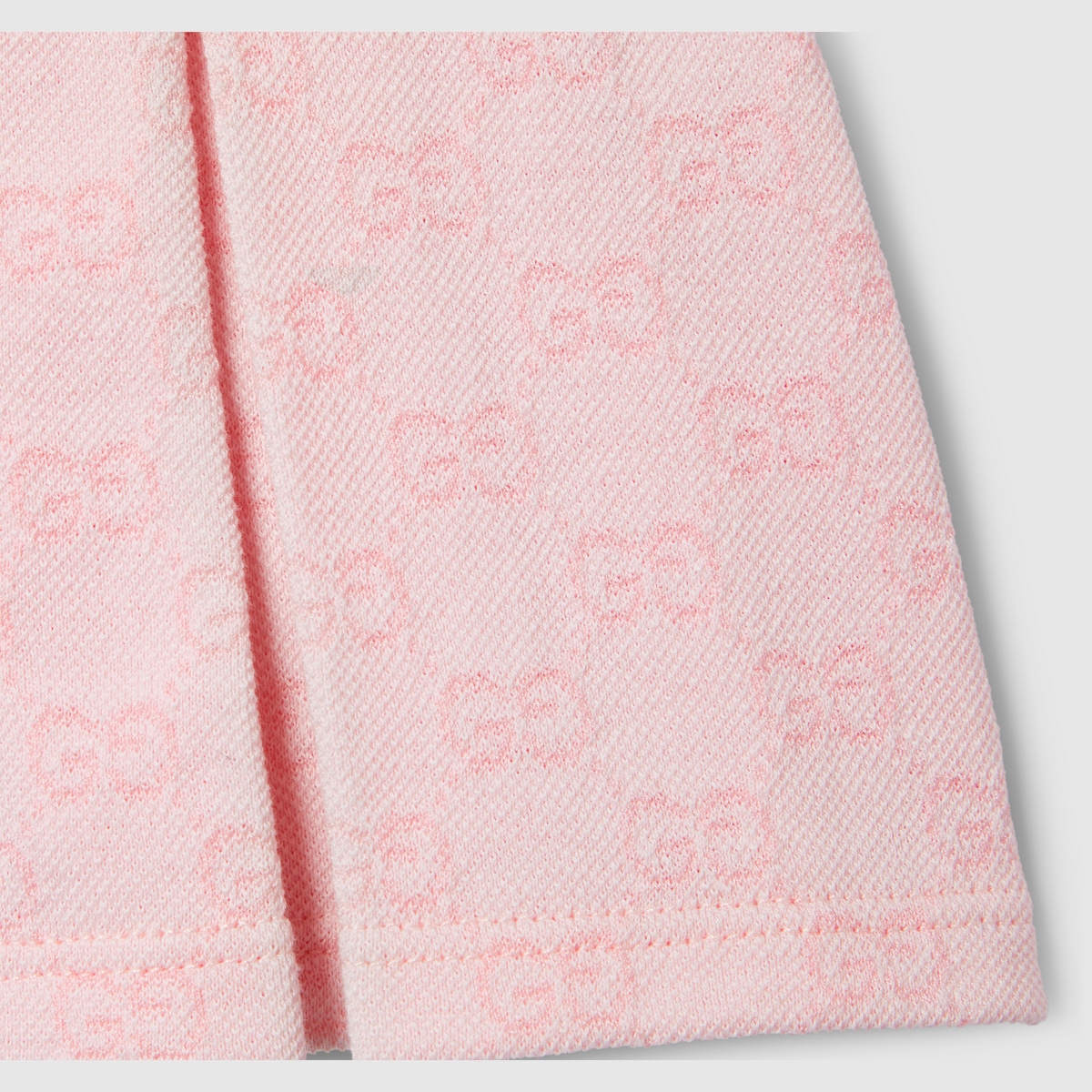 Children's GG cotton mini skirt in light pink - thumbnail 3