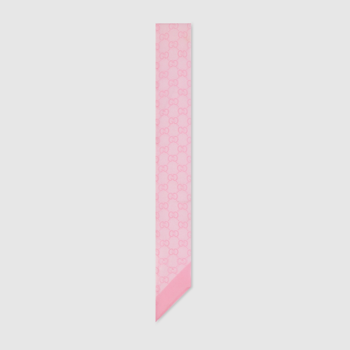 Printed silk chiffon ribbon in brown and light brown - thumbnail 8