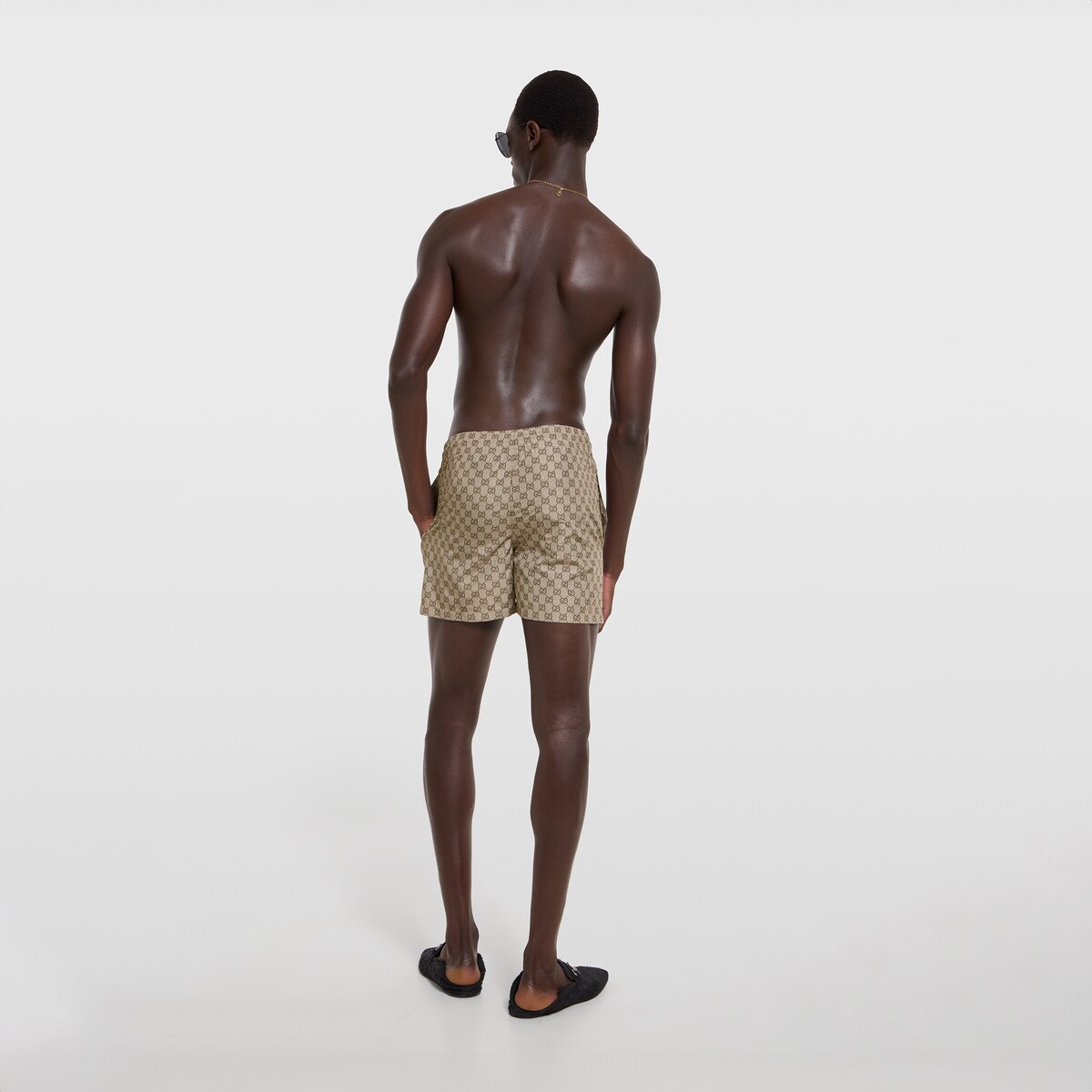 Printed nylon swim shorts in multicolor - thumbnail 7