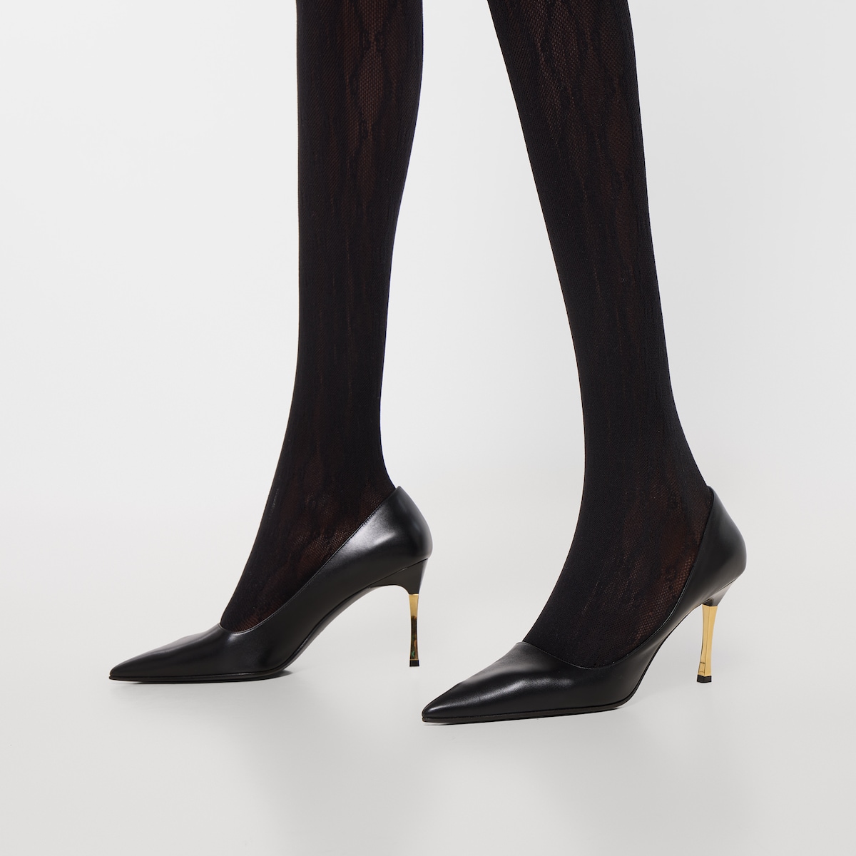 Women's Bombshell pump in black leather - thumbnail 2
