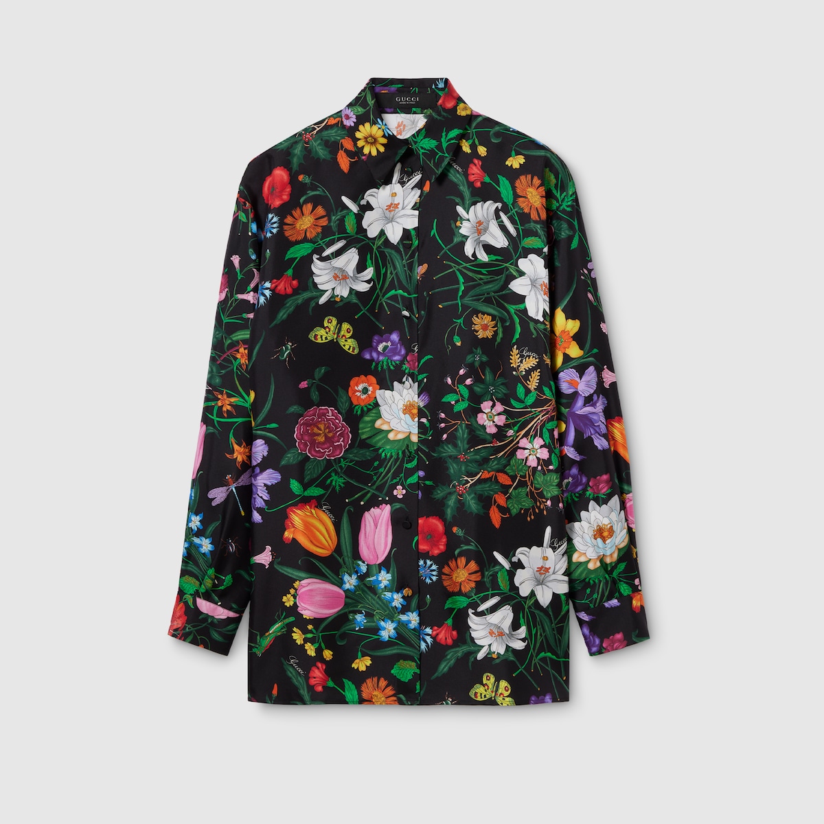 VTG! 70s GUCCI フラワー柄シャツ　希少！ 864570_ZAUU8_1066_001_100_0000