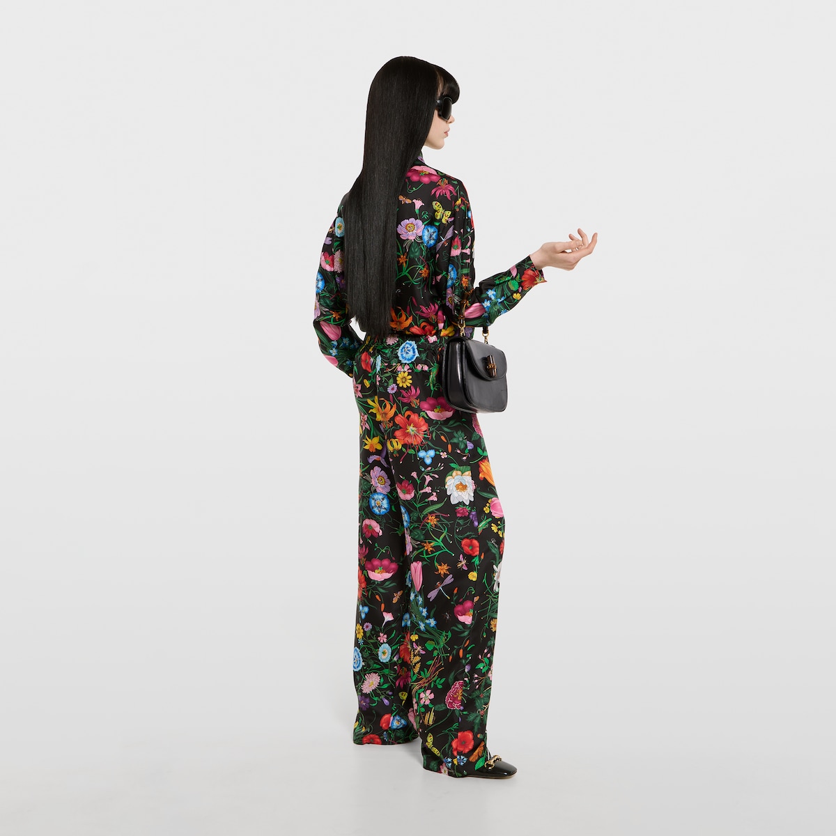 プリント シルクツイル シャツ ・マルチカラー | GUCCI公式