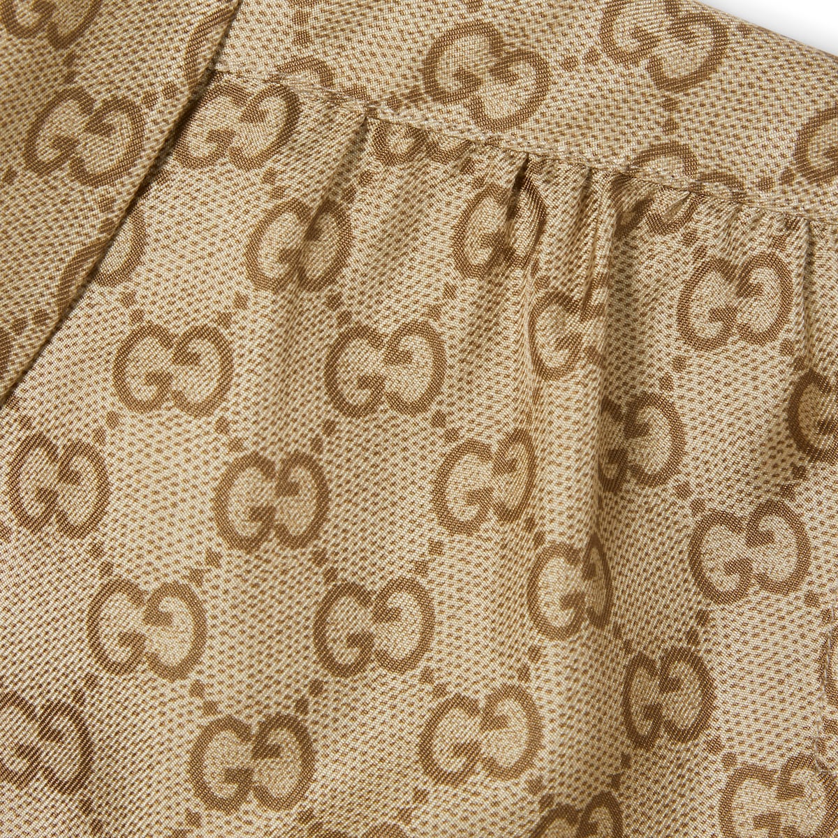 美品⭐︎GUCCI GGロゴ　シルクシャツ ダブルG コットンシルク シャツ ・ライトブルー | GUCCI公式