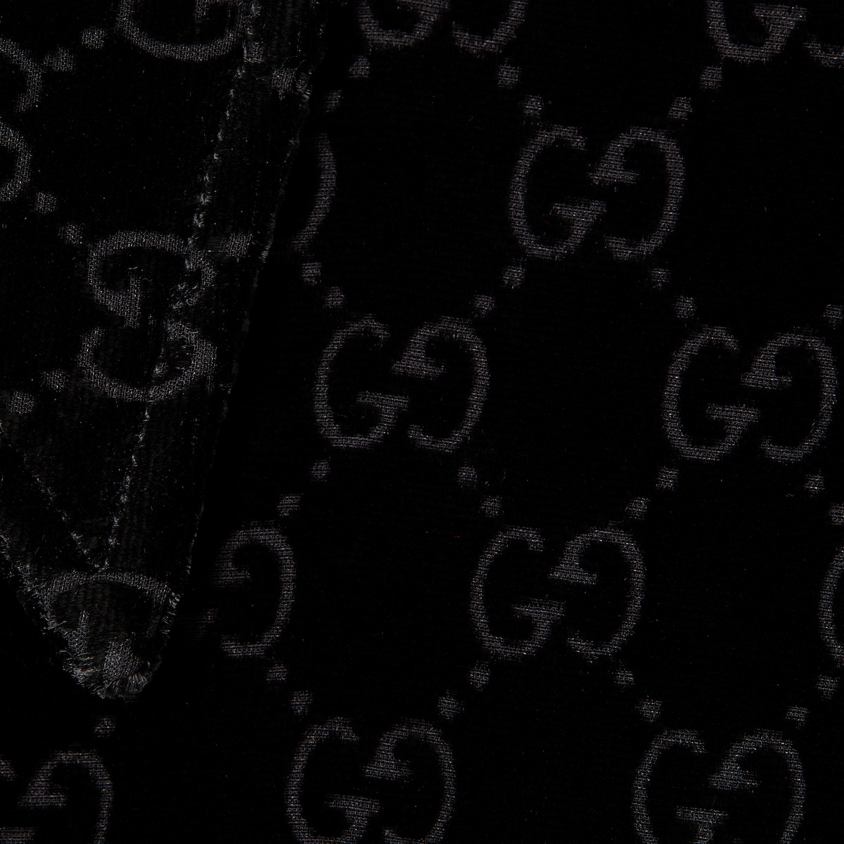 GGストレッチベルベット デヴォレ シャツ ・ブラック | GUCCI公式