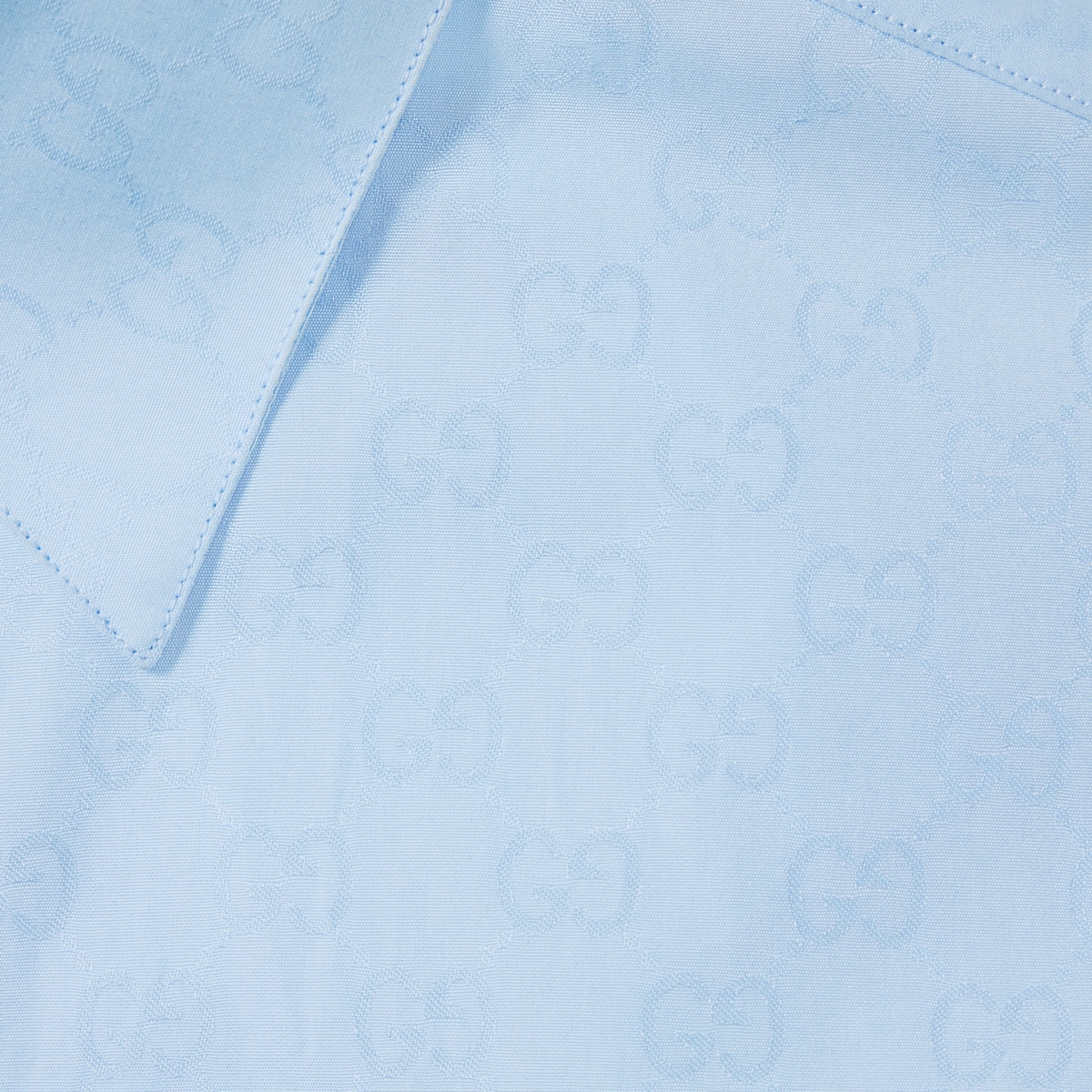 GG cotton poplin shirt in light blue