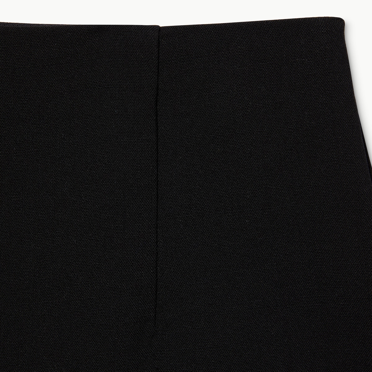 Technical stretch wool pants in black
