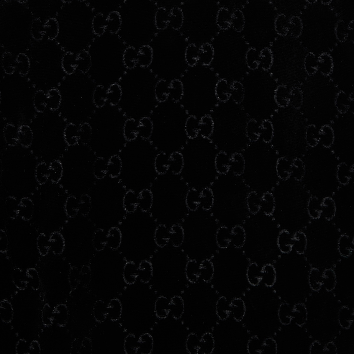 GG stretch devoré velvet pants in black