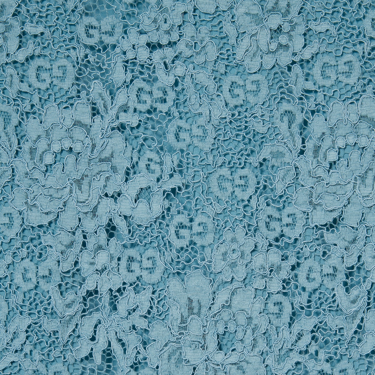 GG flower stretch lace skirt in light blue