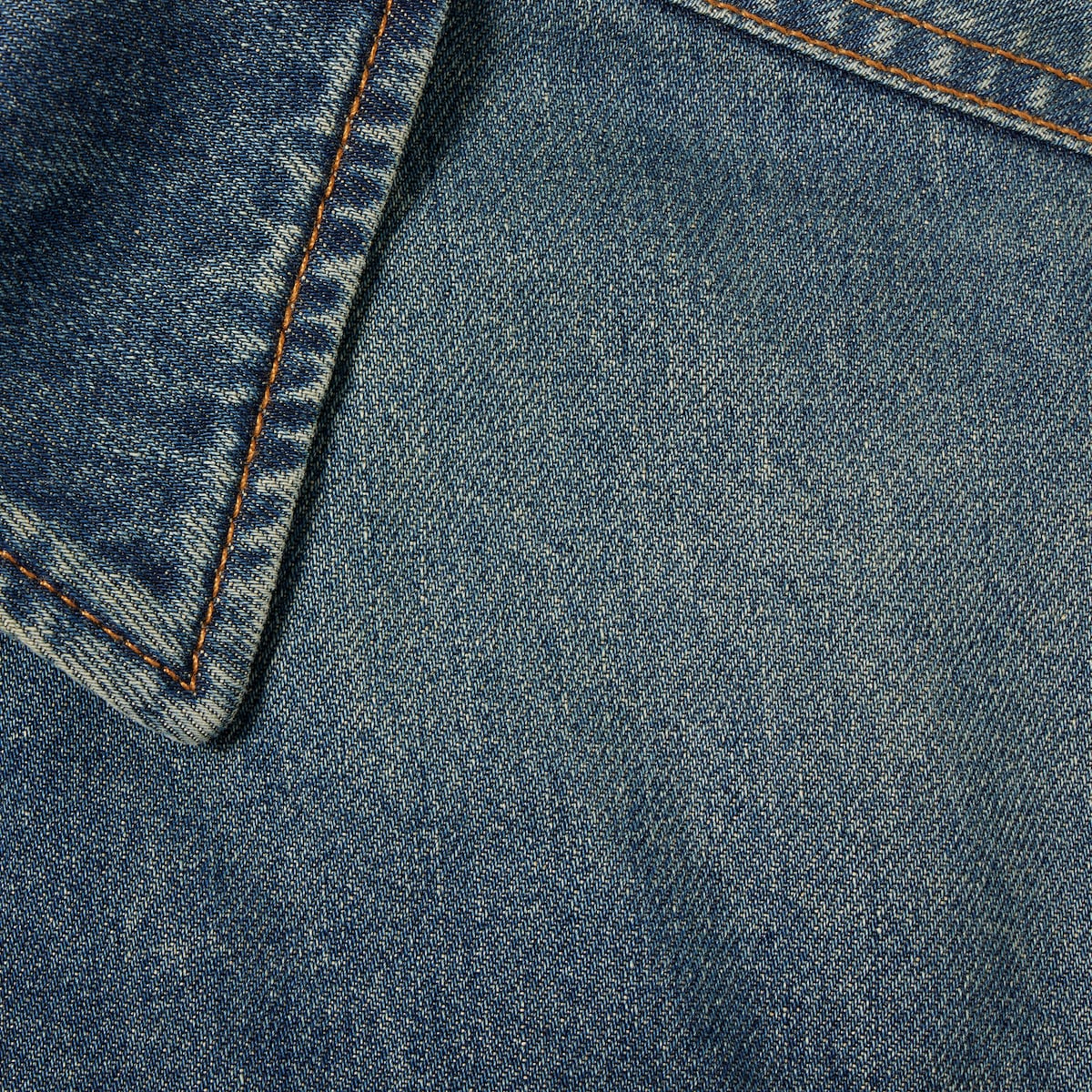 Cotton denim jacket with Horsebit in dark blue