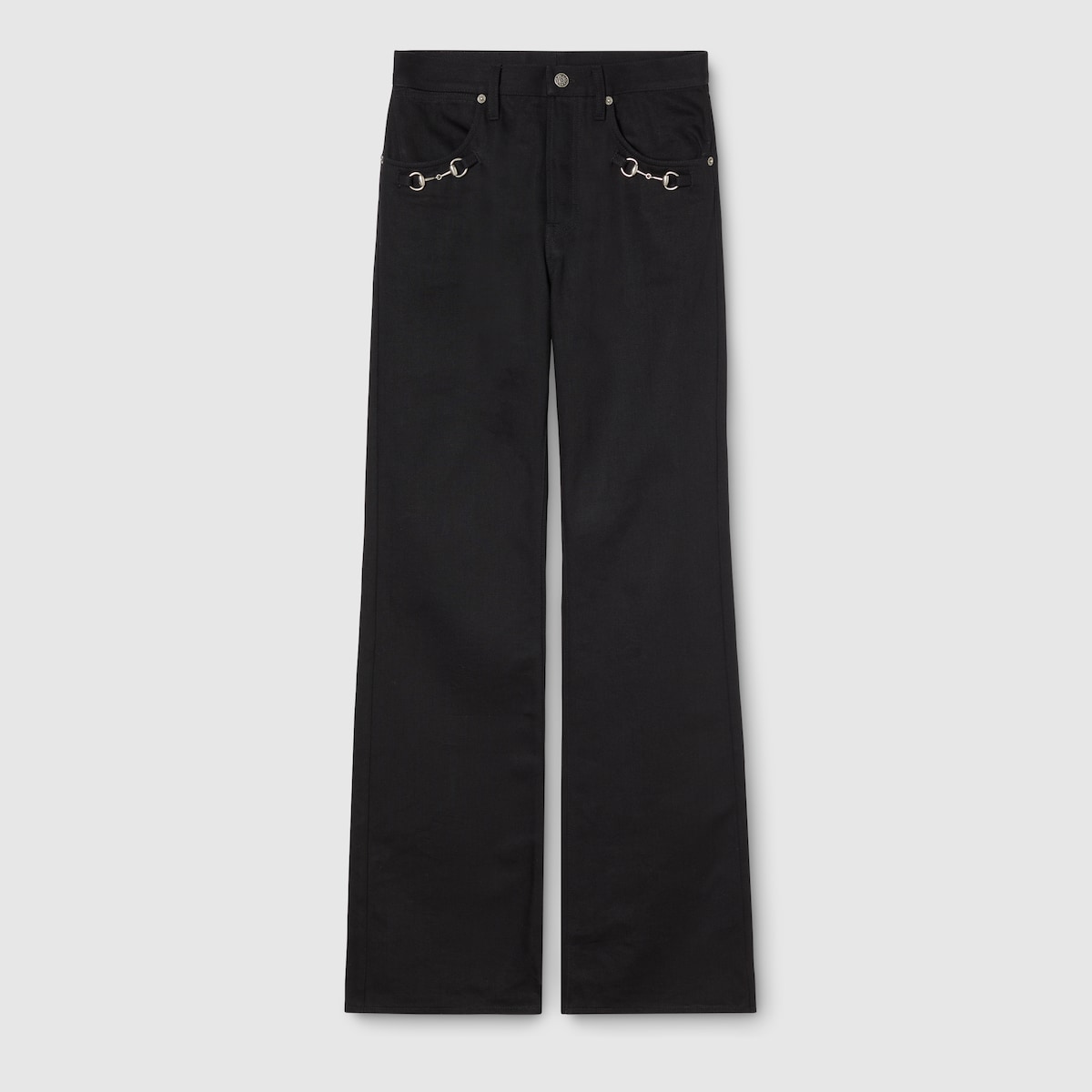 ホースビット ディテール コットンデニム パンツ ・ブラック | GUCCI公式