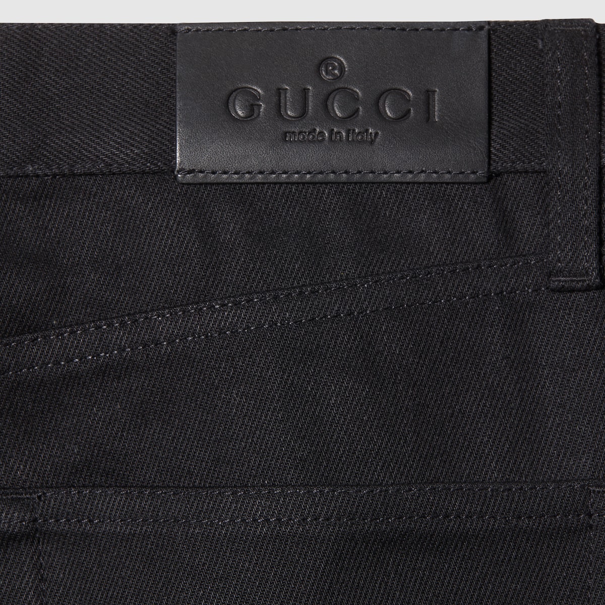 ホースビット ディテール コットンデニム パンツ ・ブラック | GUCCI公式