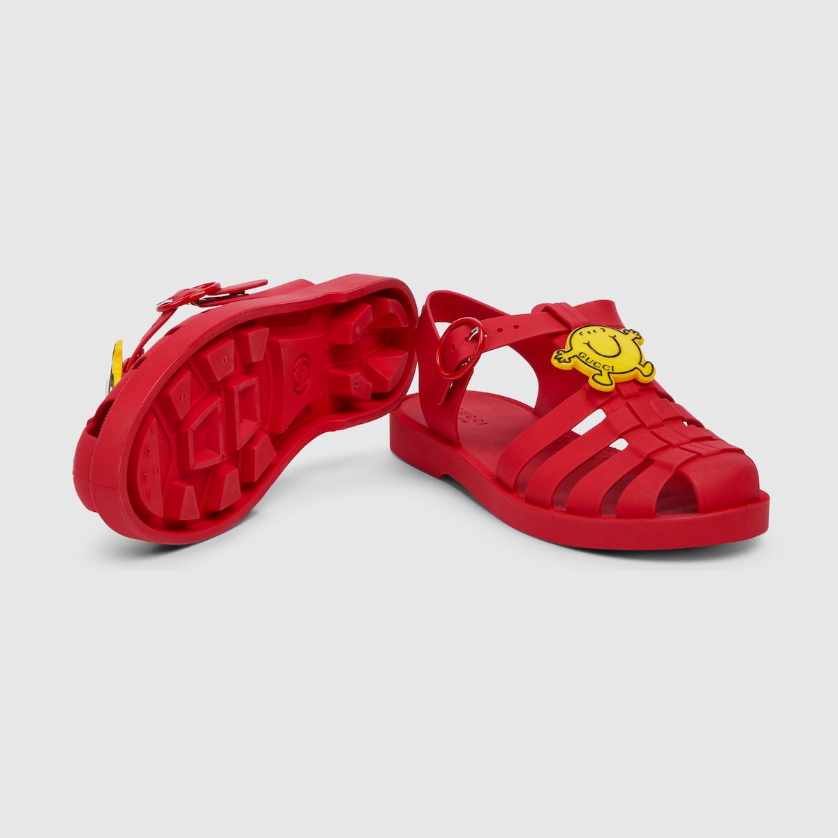 Children's sandals in red rubber - thumbnail 4