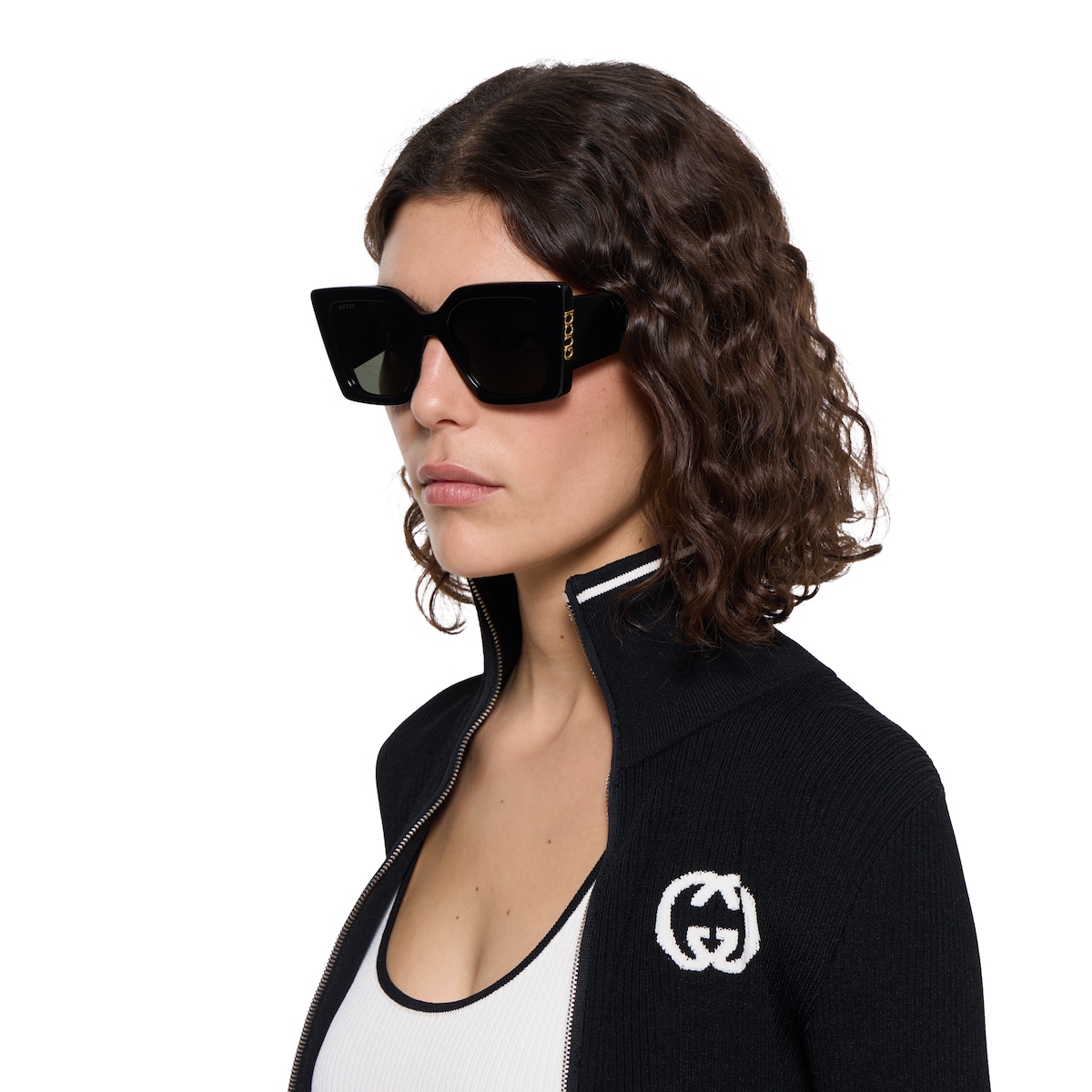 Cat-eye sunglasses in black - thumbnail 2