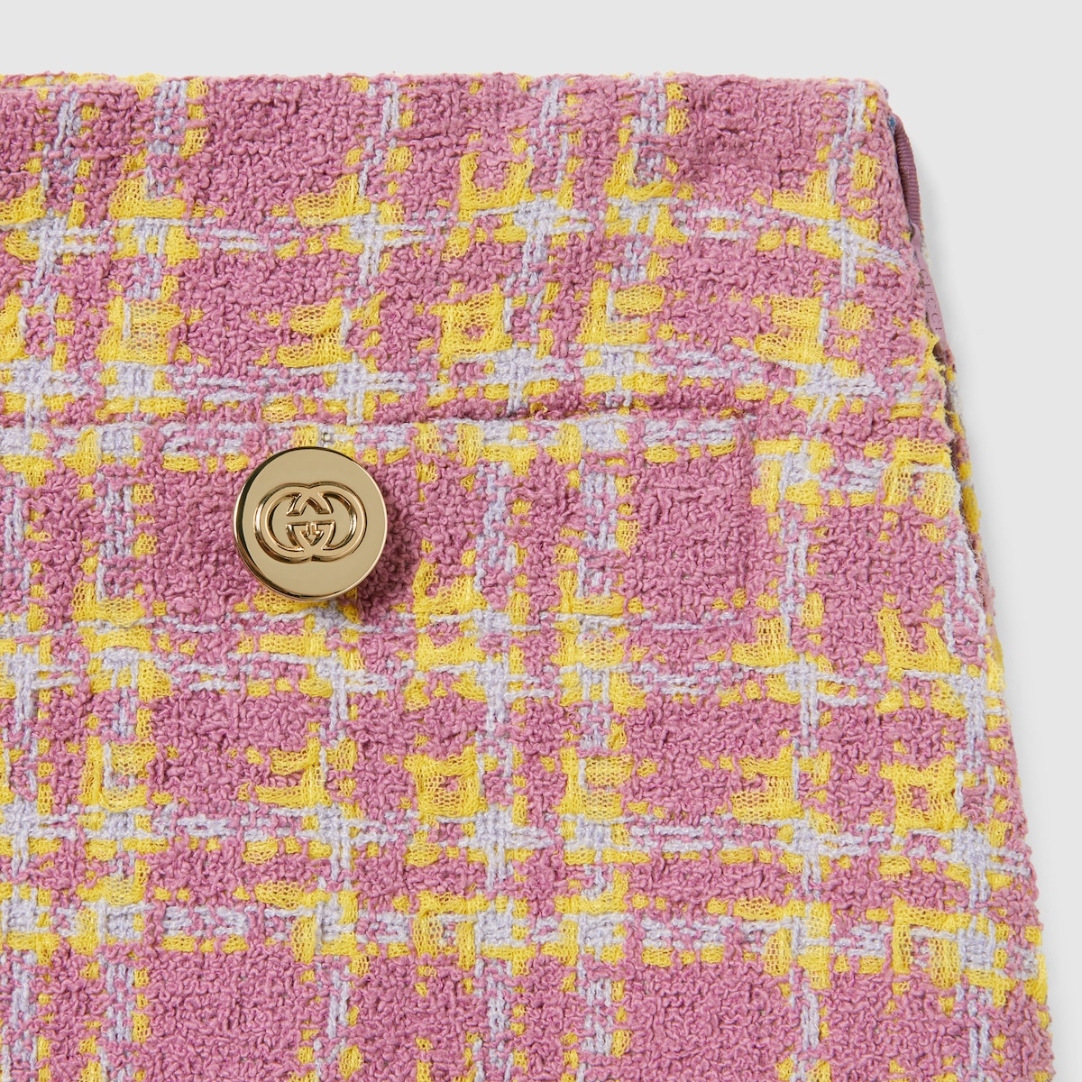 Wool bouclé skirt in multicolor