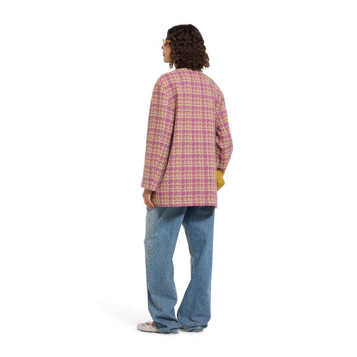 Wool bouclé jacket in multicolor