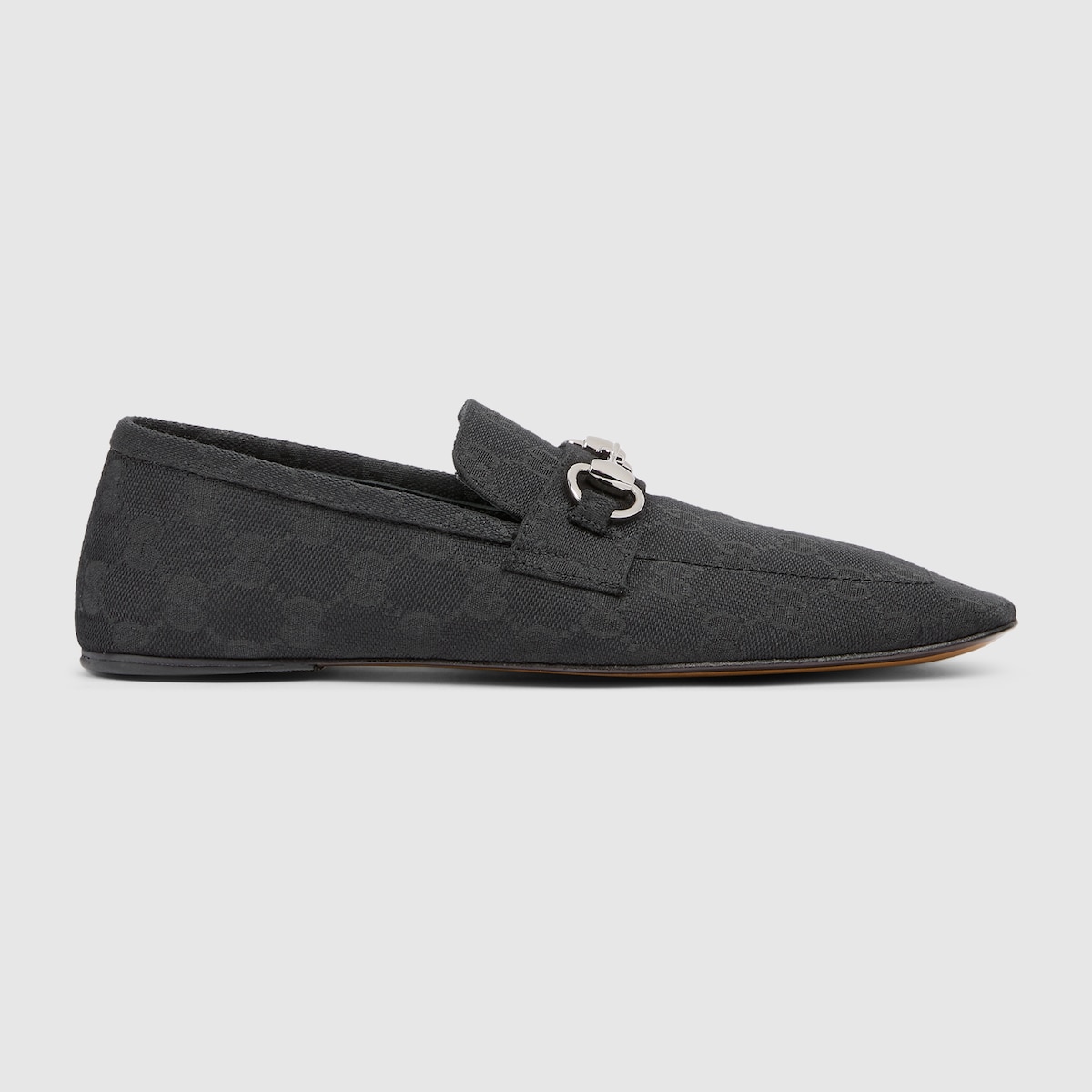 Women's Ragazzo loafer in black GG canvas - thumbnail 2