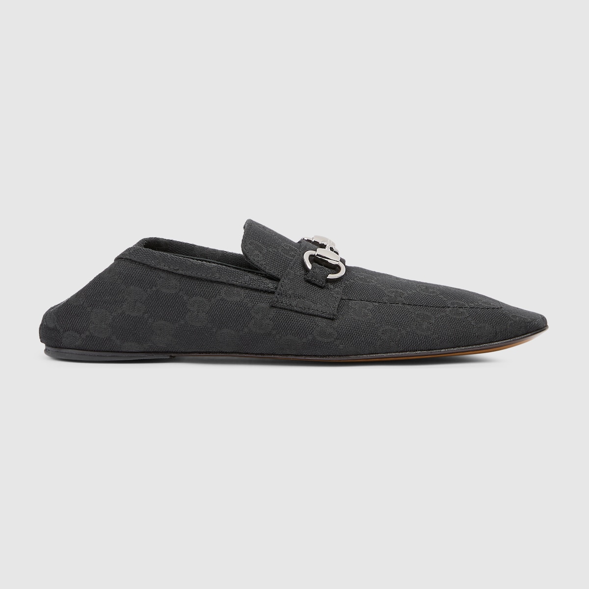 Women's Ragazzo loafer in black GG canvas