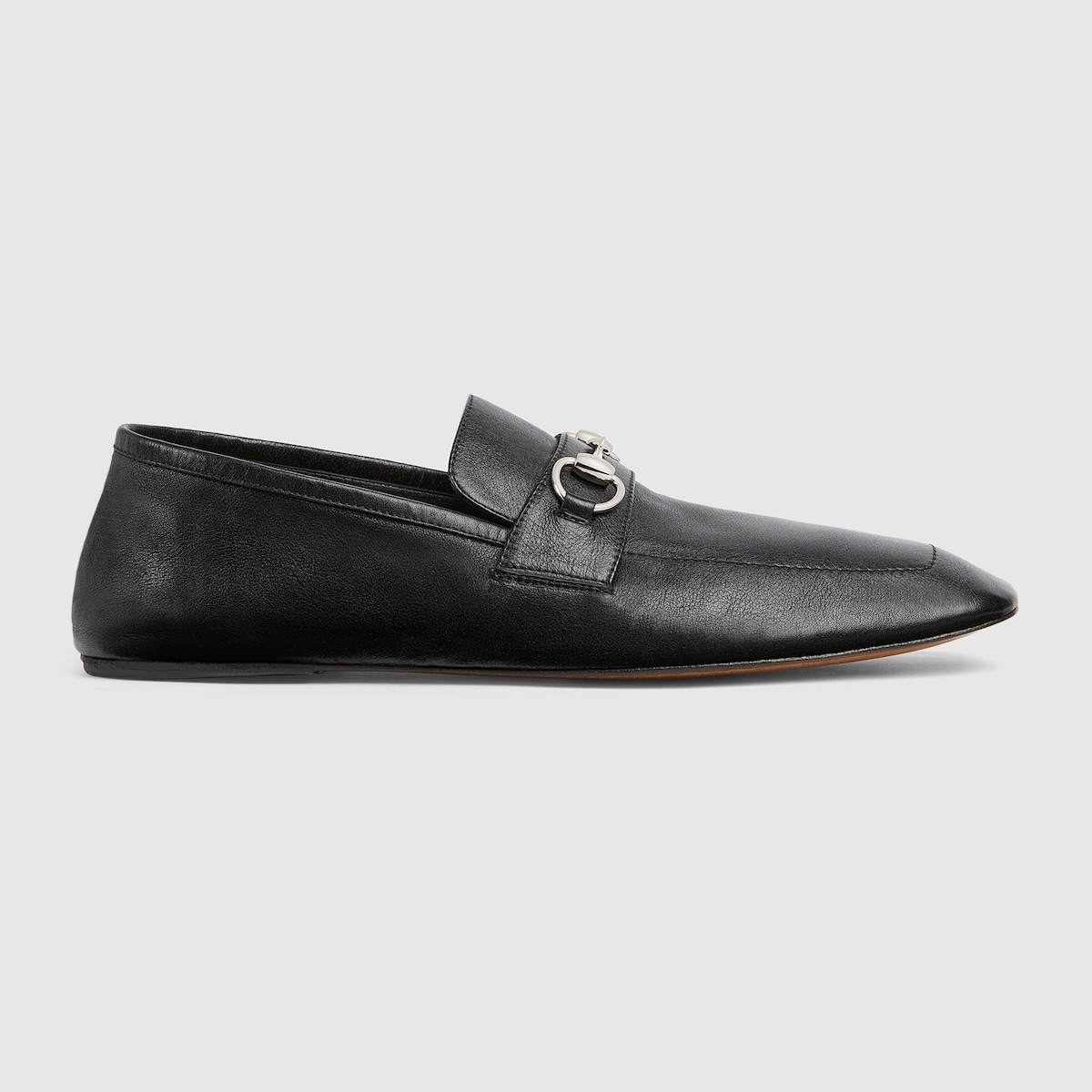 Men's Ragazzo loafer in black embossed GG leather - thumbnail 9